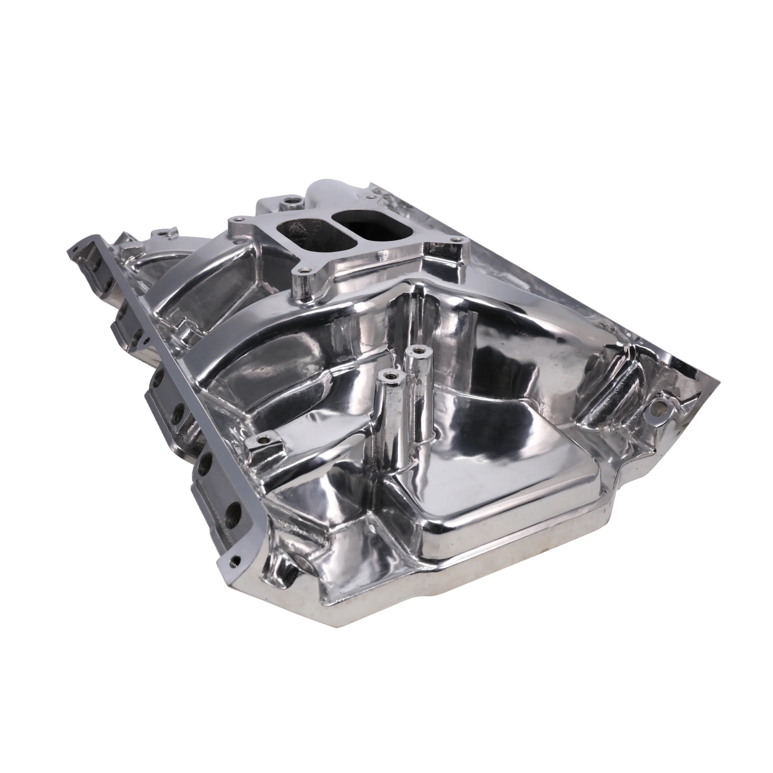 Ford Big Block FE Carbureted Dual Plane Aluminum Intake Manifold - Polished