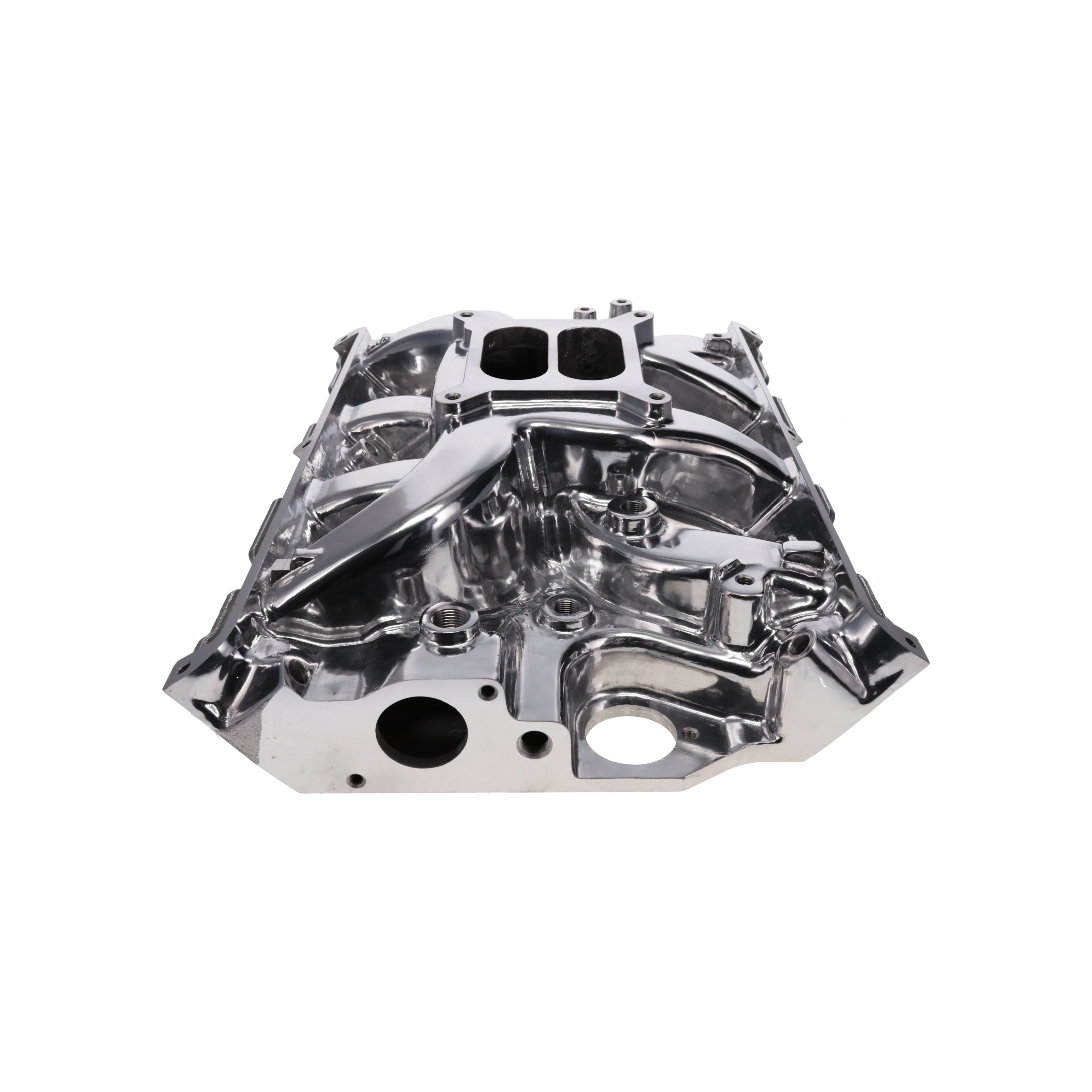 Ford Big Block FE Carbureted Dual Plane Aluminum Intake Manifold - Polished - Image 2