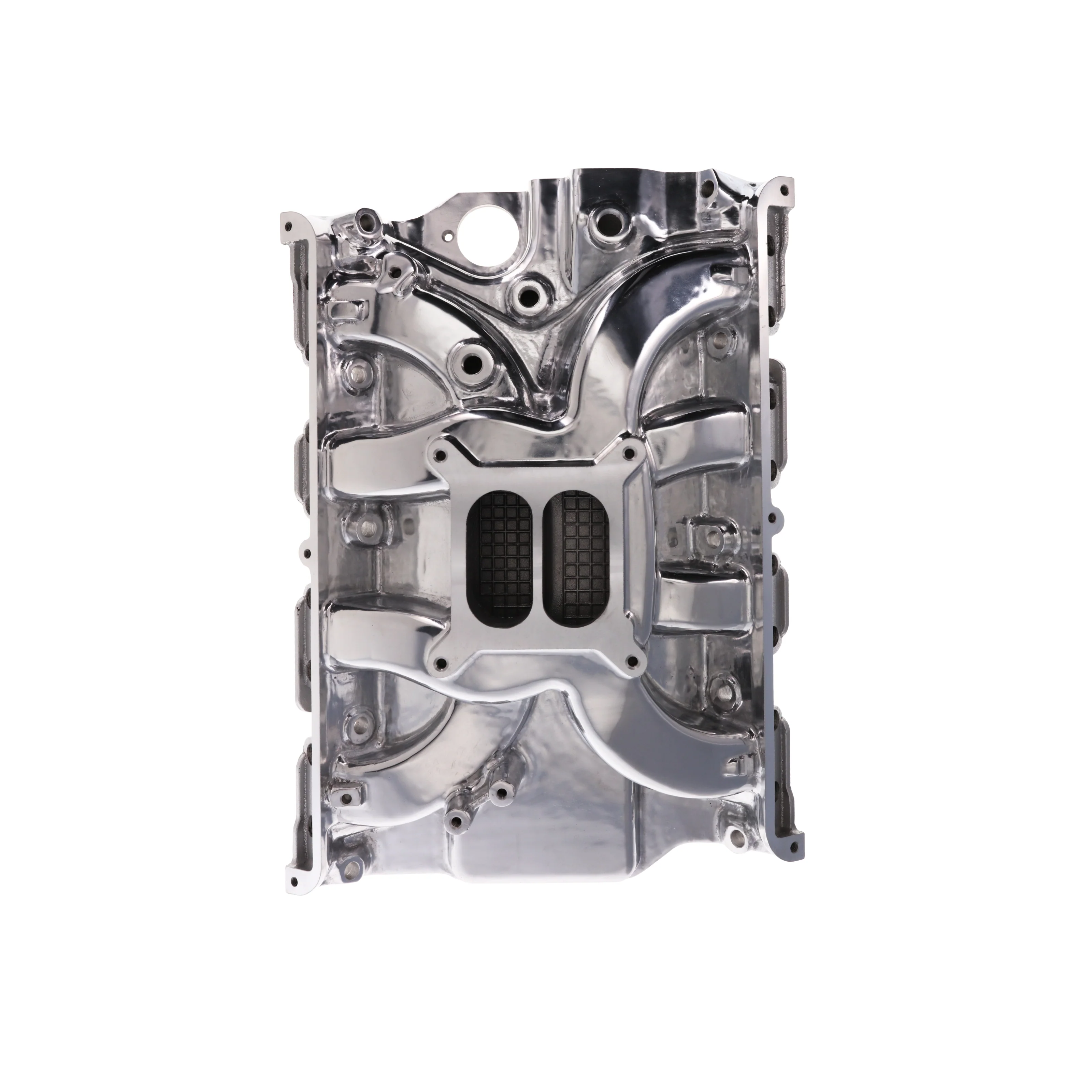Ford Big Block FE Carbureted Dual Plane Aluminum Intake Manifold - Polished - Image 3
