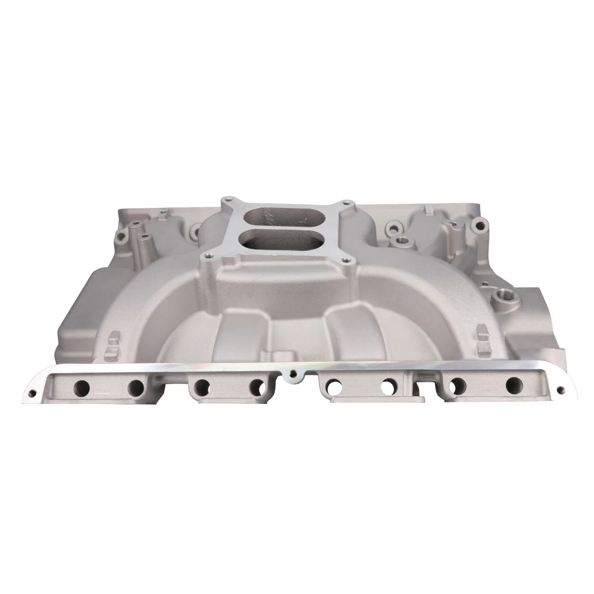 Ford Big Block FE Carbureted Dual Plane Aluminum Intake Manifold - Satin - Image 3