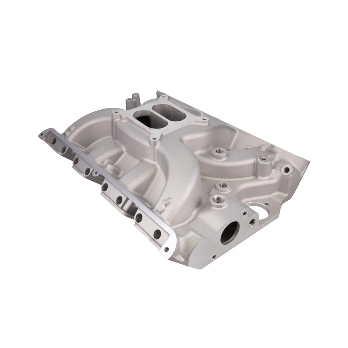 Ford Big Block FE Carbureted Dual Plane Aluminum Intake Manifold - Satin - Image 4