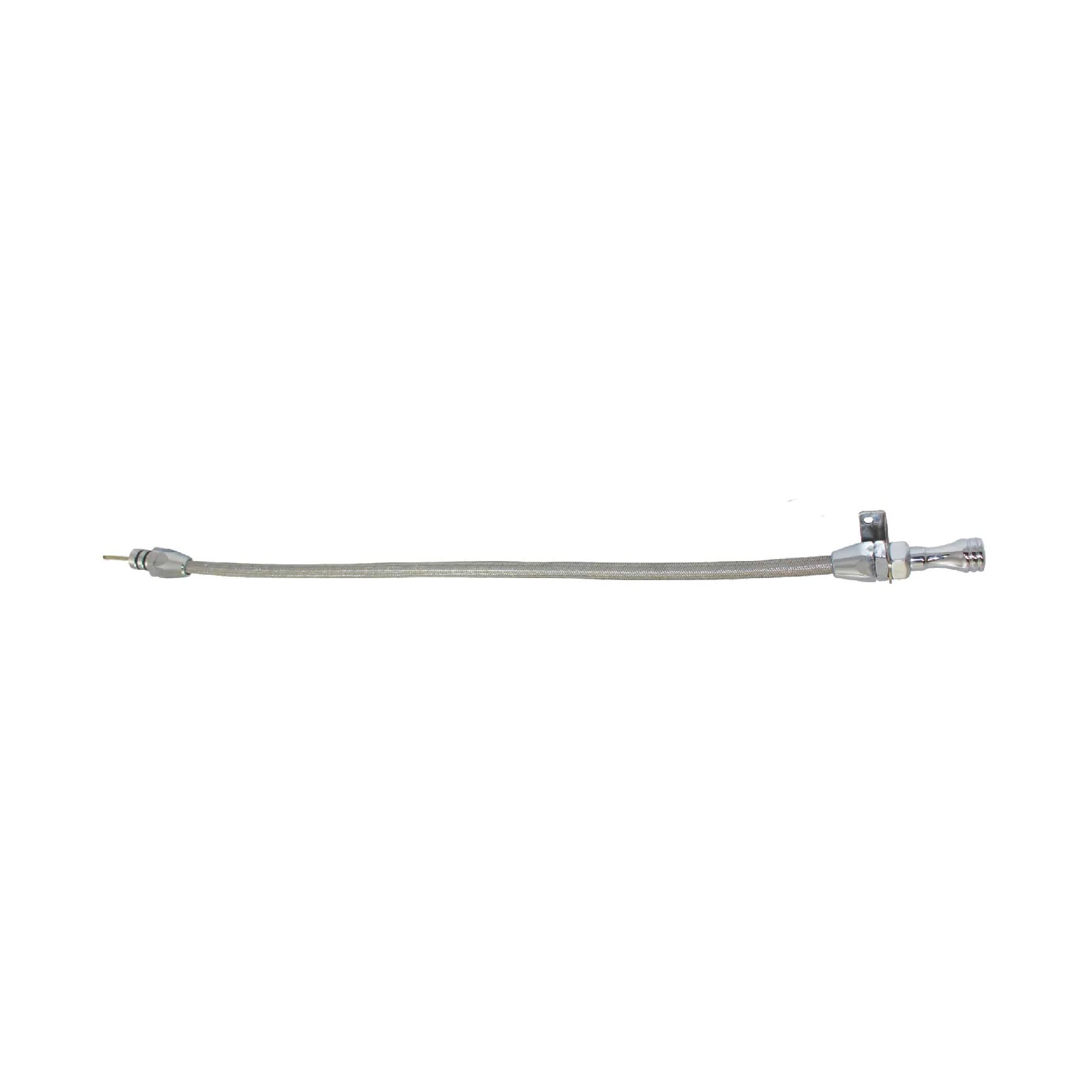 Ford C4 Flexible Braided Stainless Steel Transmission Dipstick - Chrome