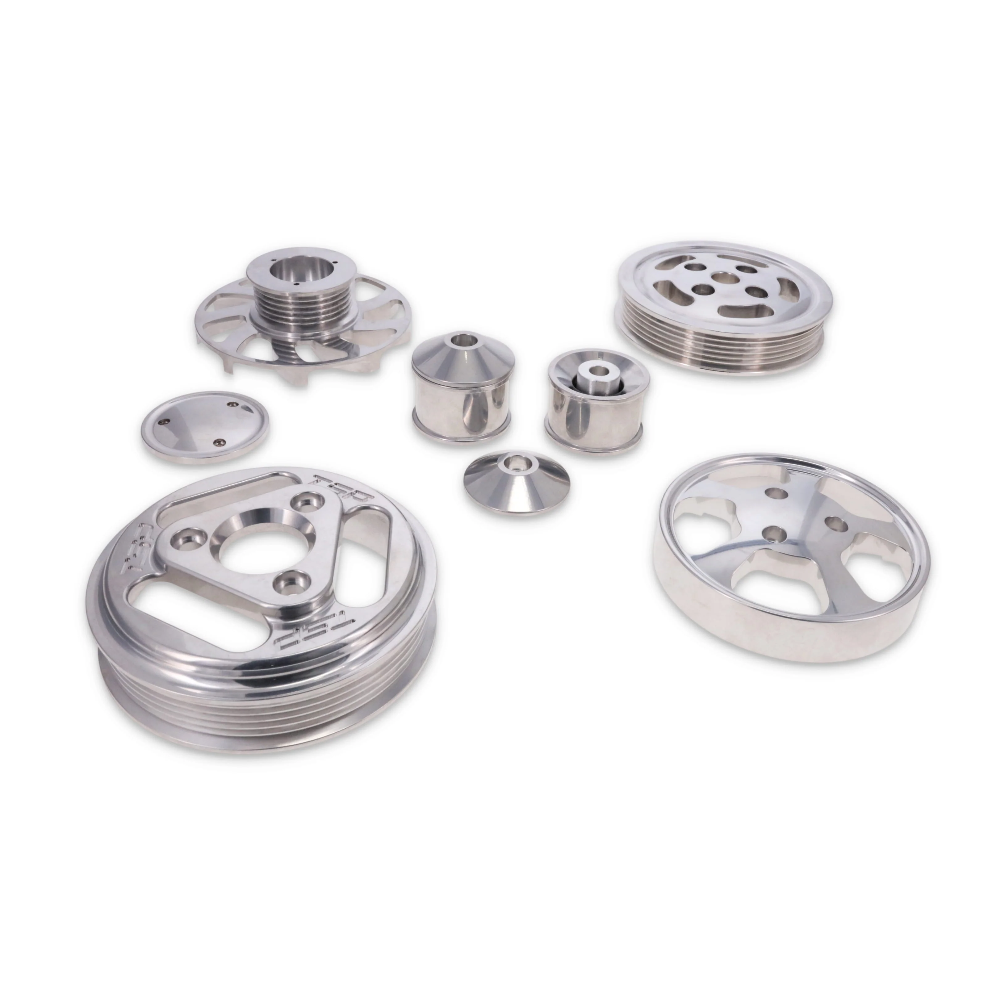 Ford Coyote Serpentine Front Drive System - Polished - Image 2