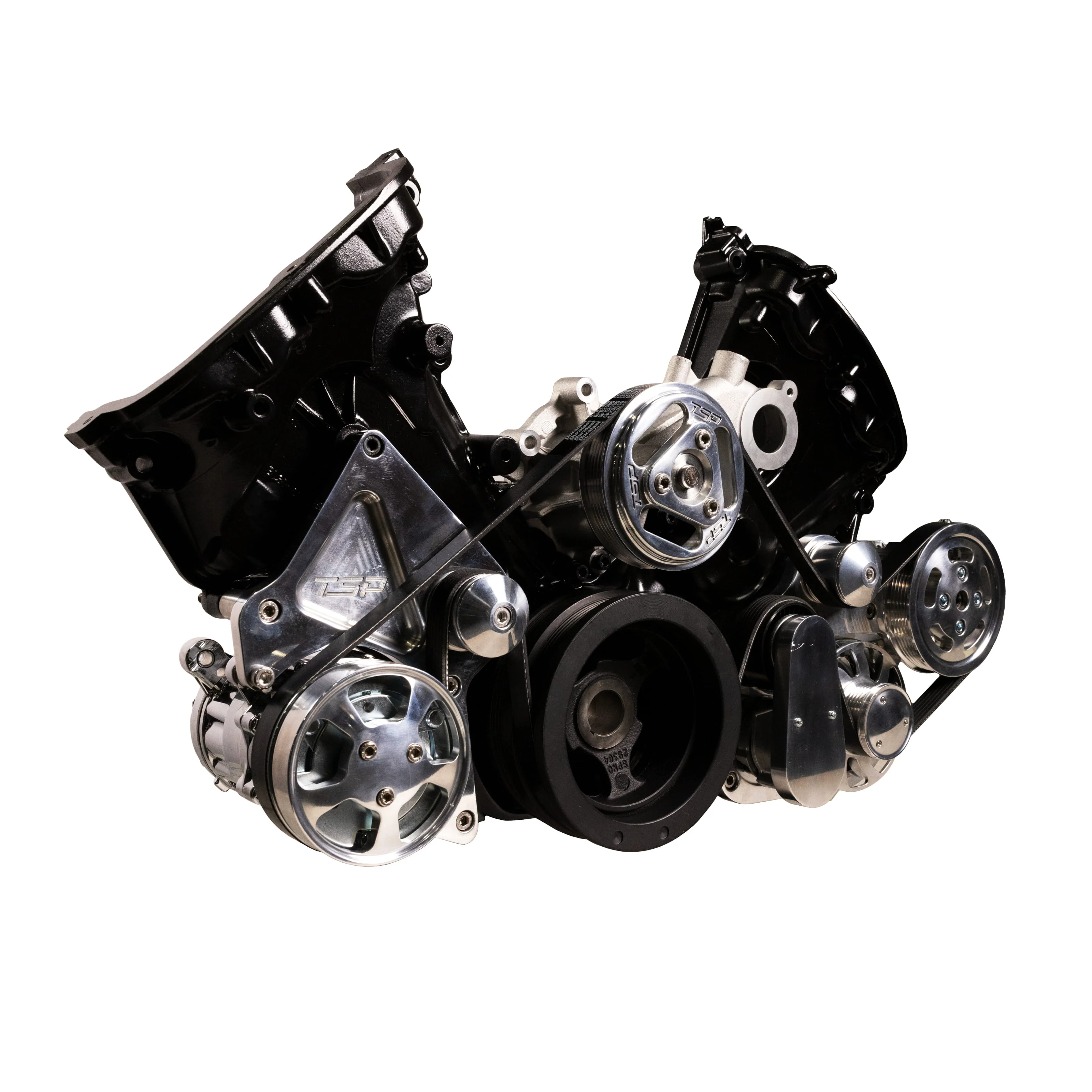 Ford Coyote Serpentine Front Drive System - Polished - Image 7