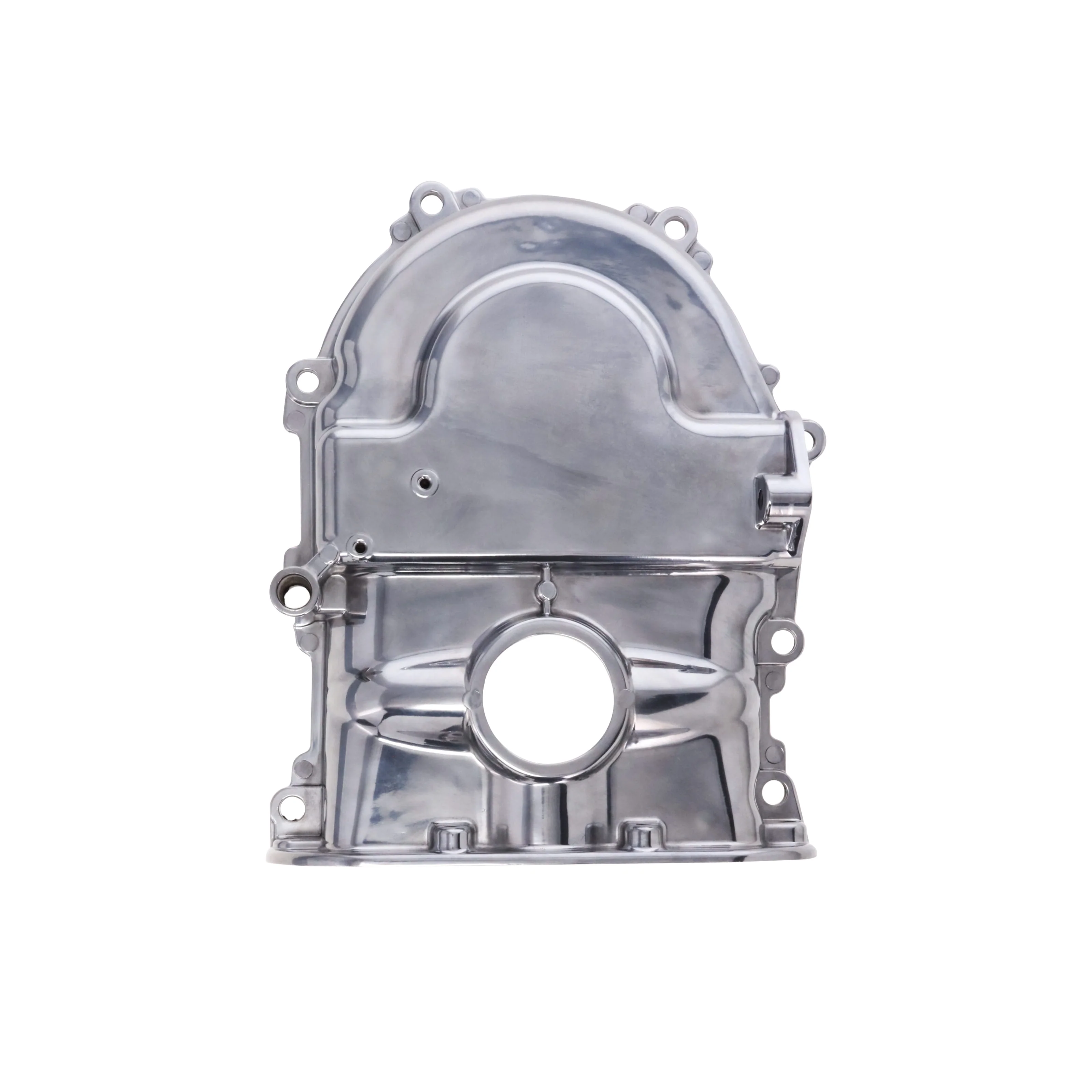 Ford FE Big Block Polished Aluminum Timing Cover w/ Hardware & Pointer - Image 2