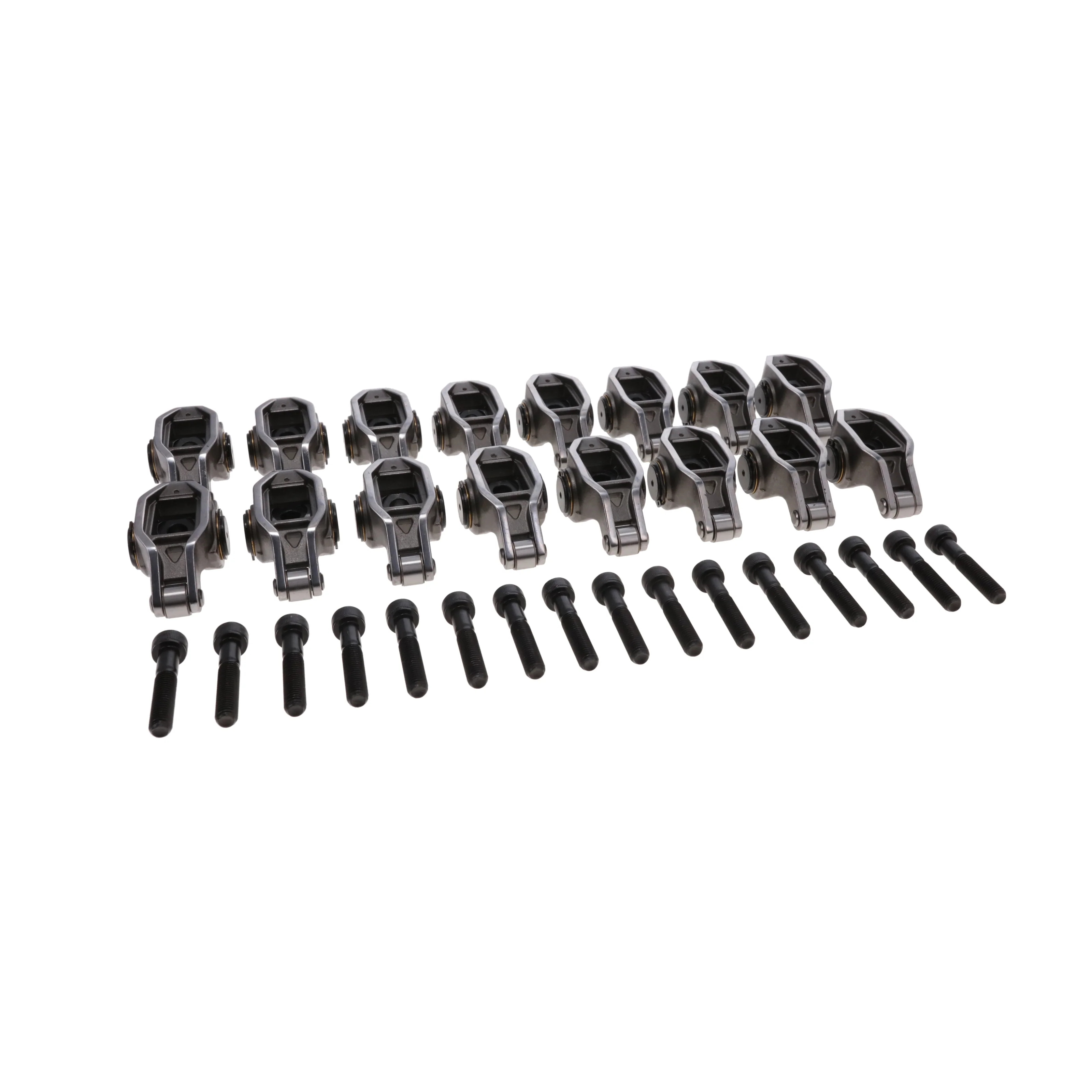 Ford Godzilla Pro Series Cast Steel Rocker Arms, 1.8 Ratio, Bronze Bushing Trunnion, Needle Bearing Tip
