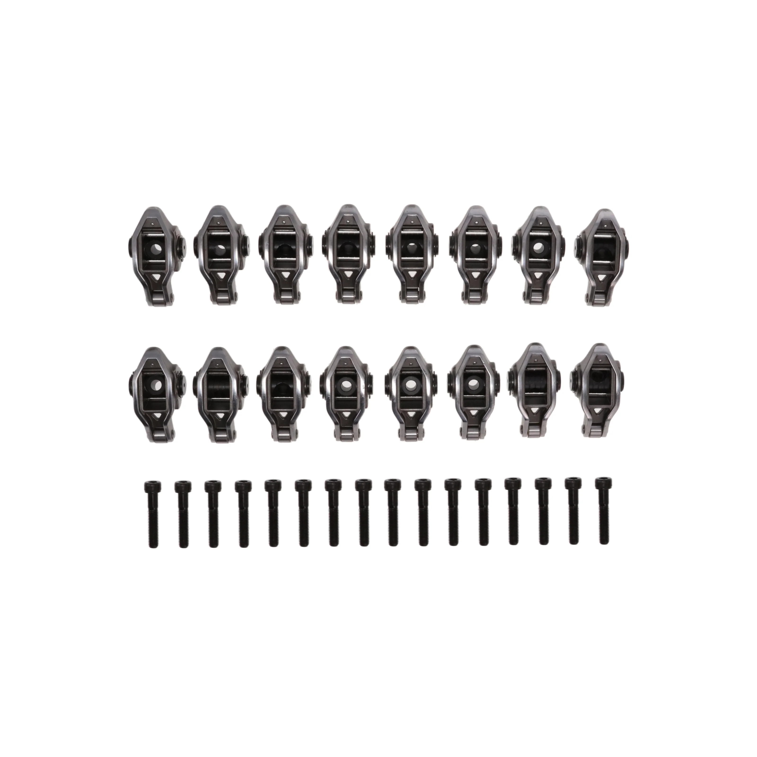 Ford Godzilla Pro Series Cast Steel Rocker Arms, 1.8 Ratio, Needle Bearing Trunnion, Needle Bearing Tip - Image 2