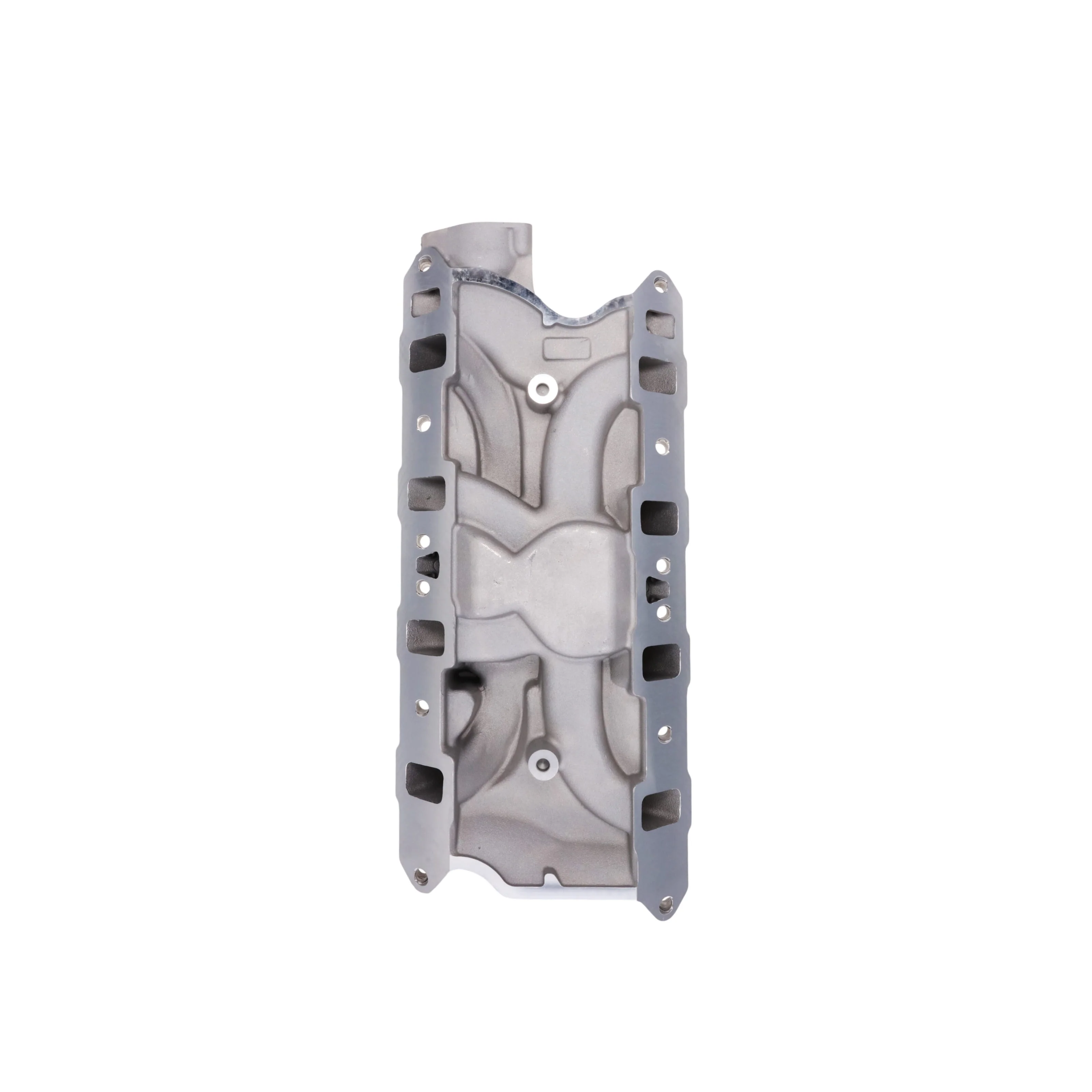 Ford SB Aluminum Intake Manifold, Dual Plane - Satin - Image 4