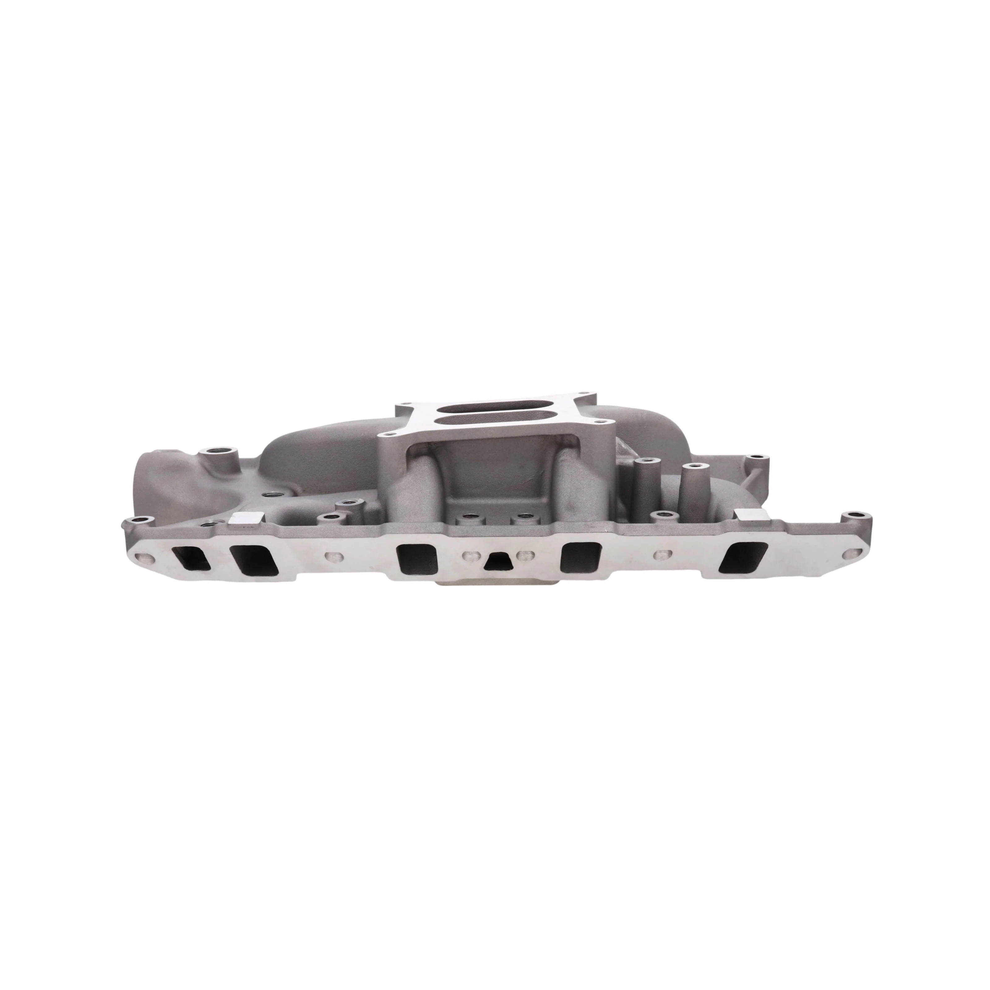 Ford SB Aluminum Intake Manifold, Dual Plane - Satin - Image 5