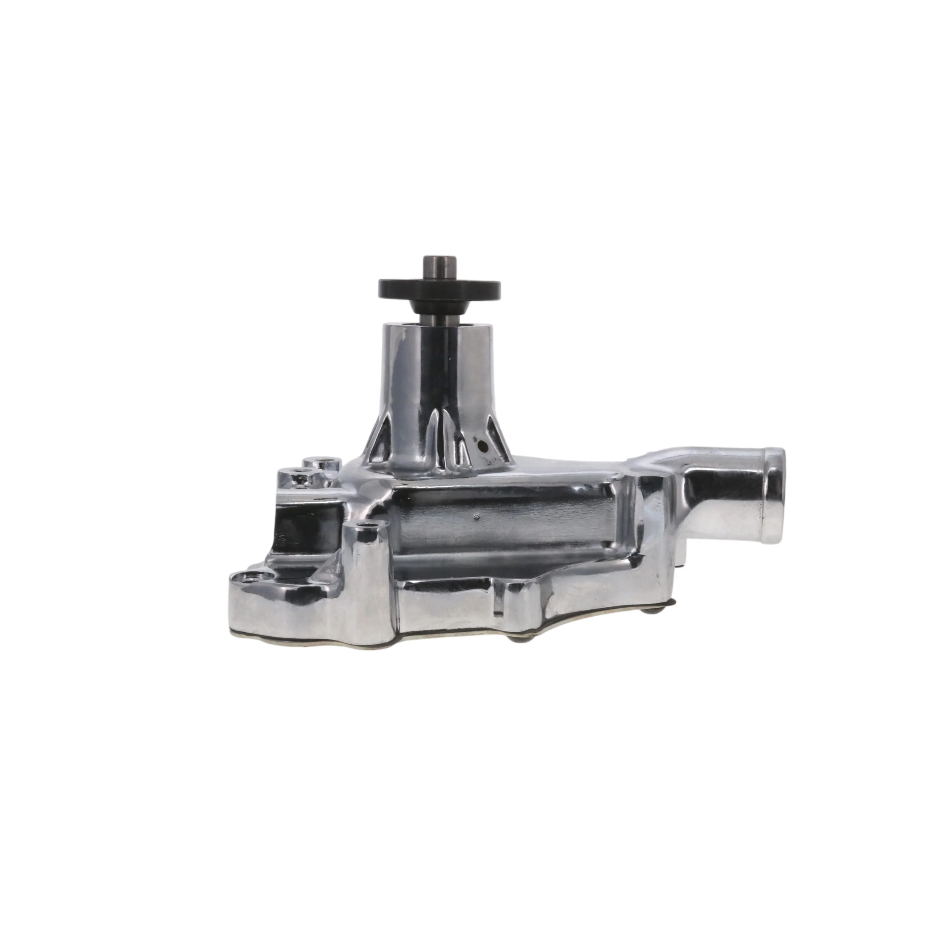 Ford Small Block 289/302/351W Aluminum High-Flow Mechanical Water Pump, Driver Side Inlet - Chrome - Image 5