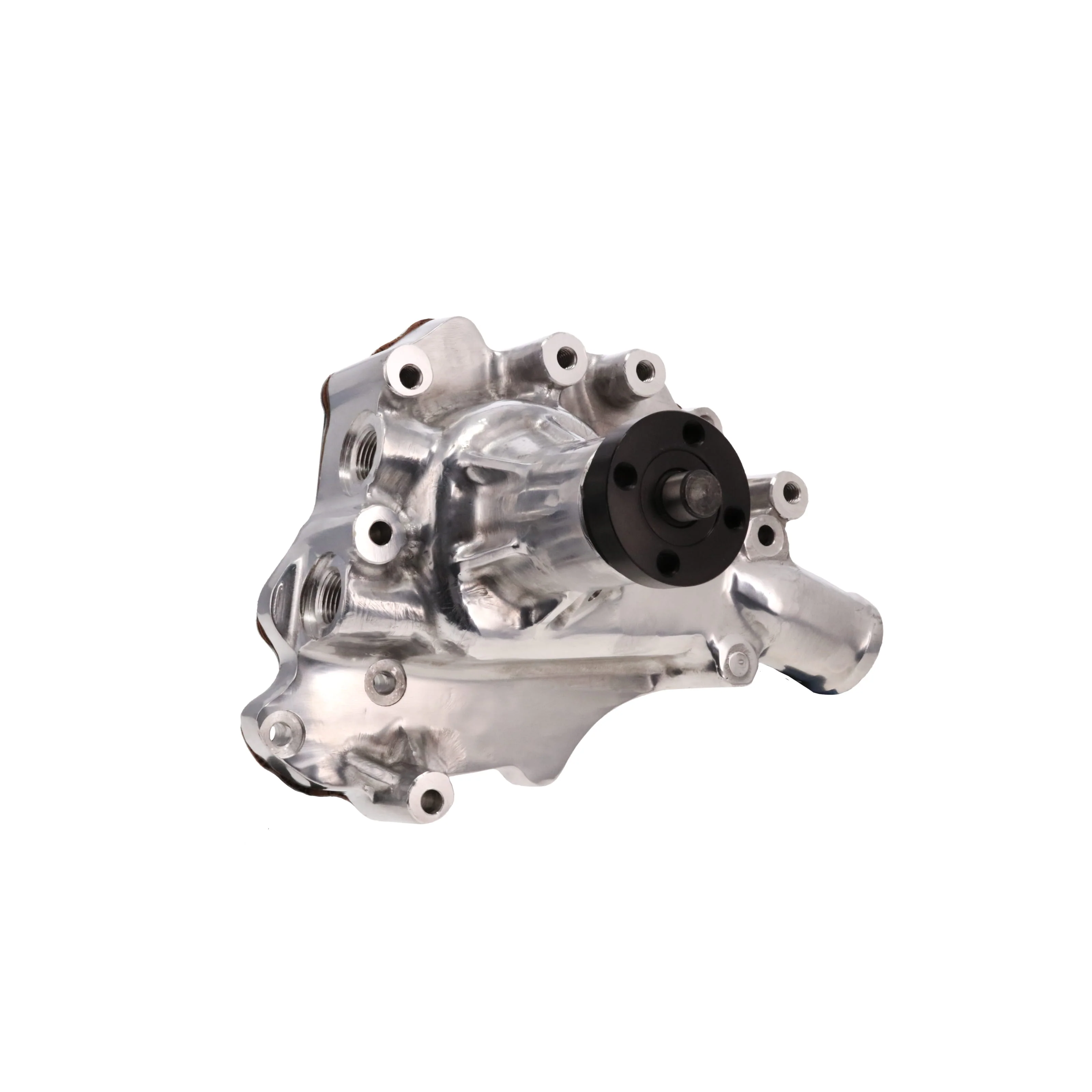 Ford Small Block 289/302/351W Aluminum High-Flow Mechanical Water Pump, Driver Side Inlet - Polished - Image 3