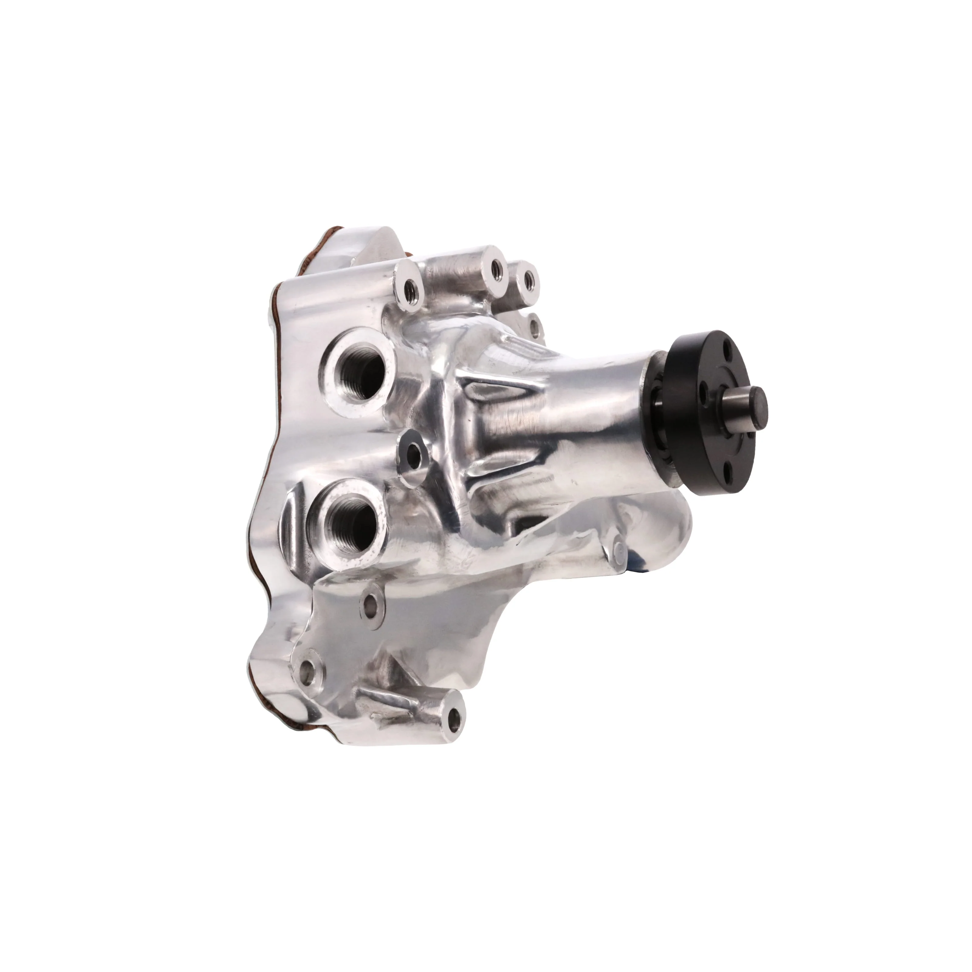 Ford Small Block 289/302/351W Aluminum High-Flow Mechanical Water Pump, Driver Side Inlet - Polished - Image 4