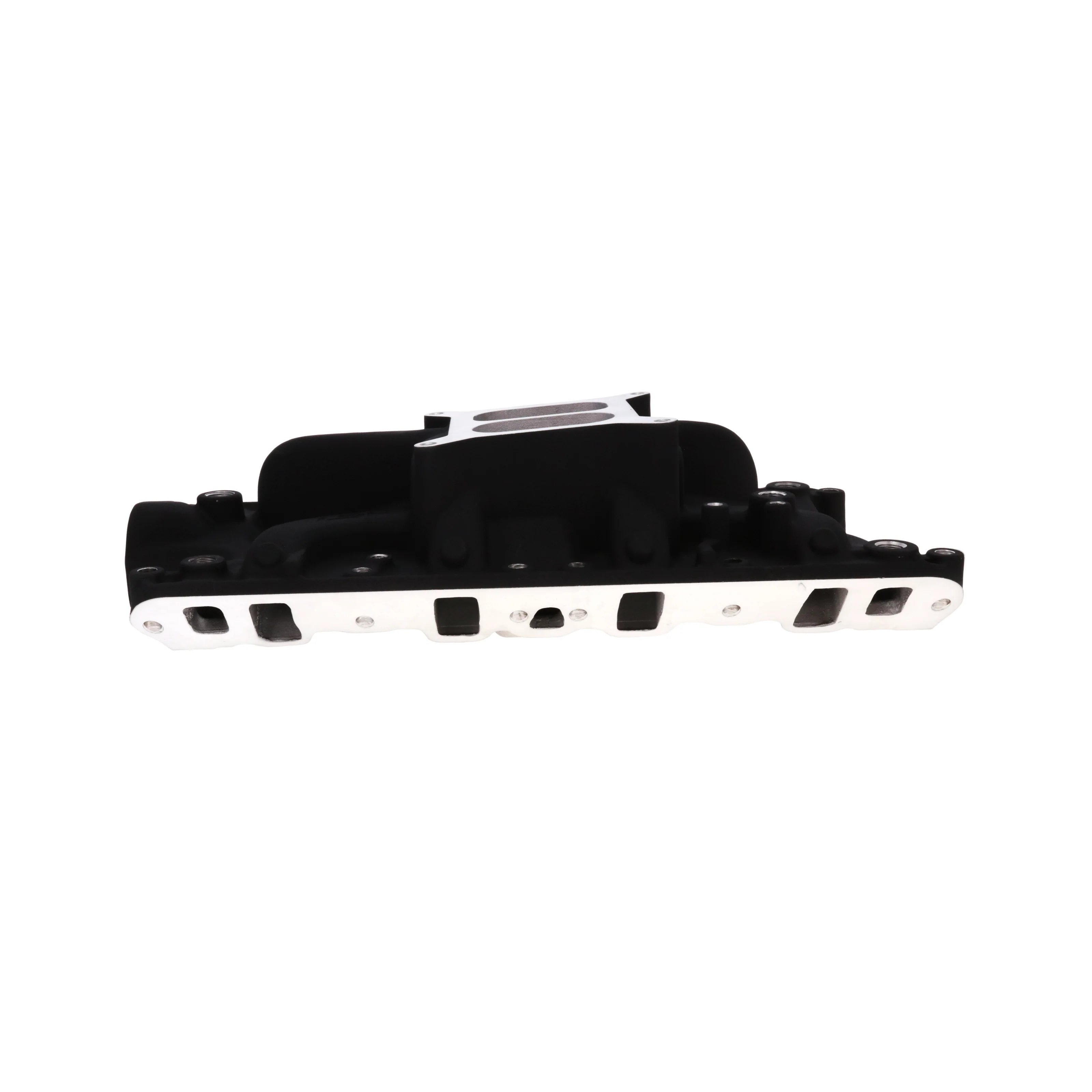 Ford Small Block Carbureted Aluminum Dual Plane Intake Manifold - Black - Image 5