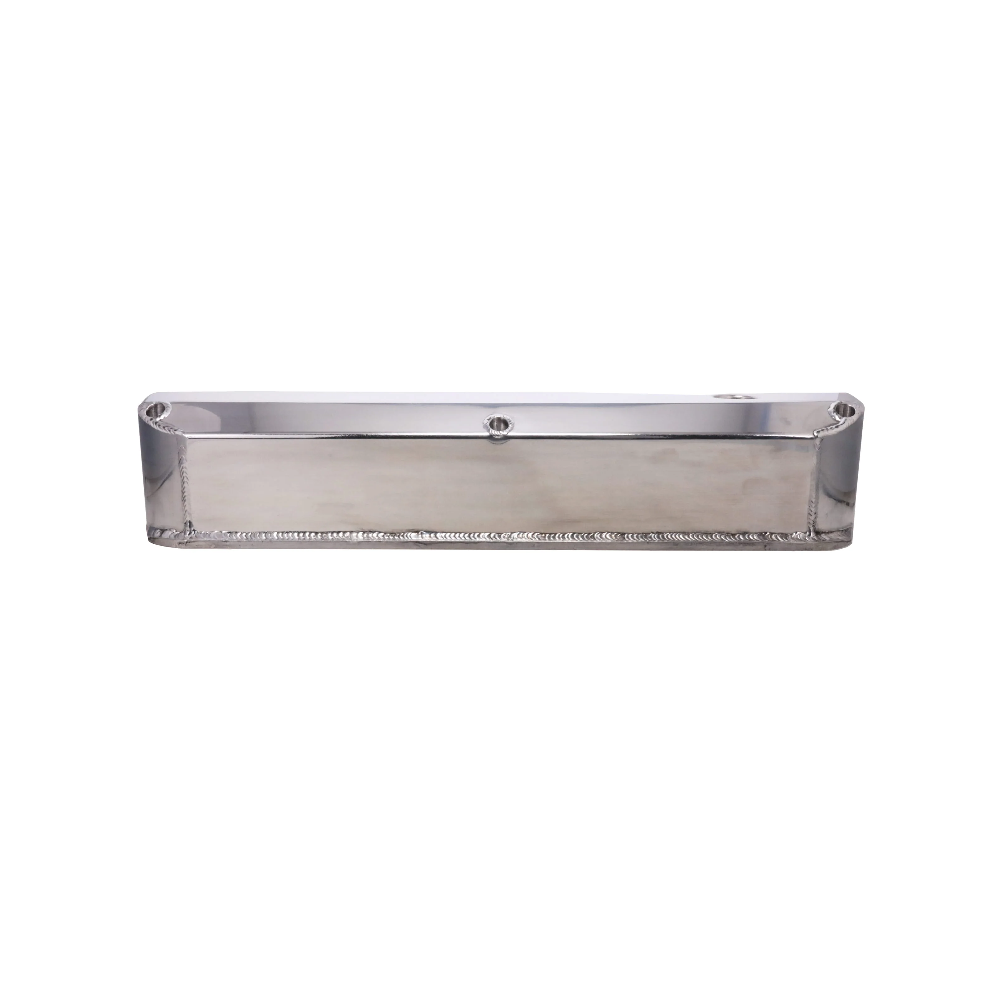 Ford Small Block Long Bolt Fabricated Aluminum Valve Covers with Breather Holes - Polished - Image 4