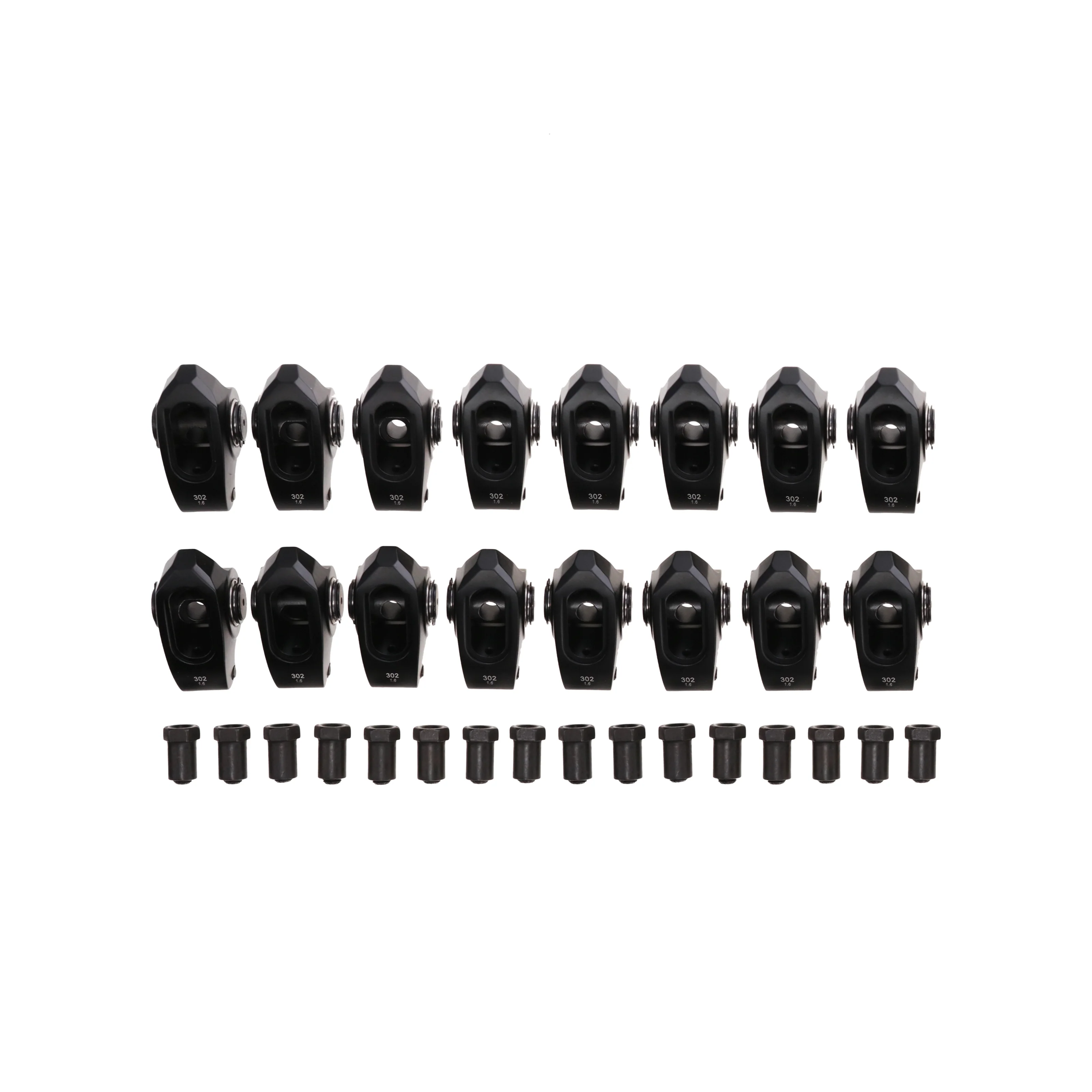 Ford Small Block Pro Series 2024 Aluminum 1.6 Ratio 3/8" Needle Bearing Roller Rocker Arms - Image 2