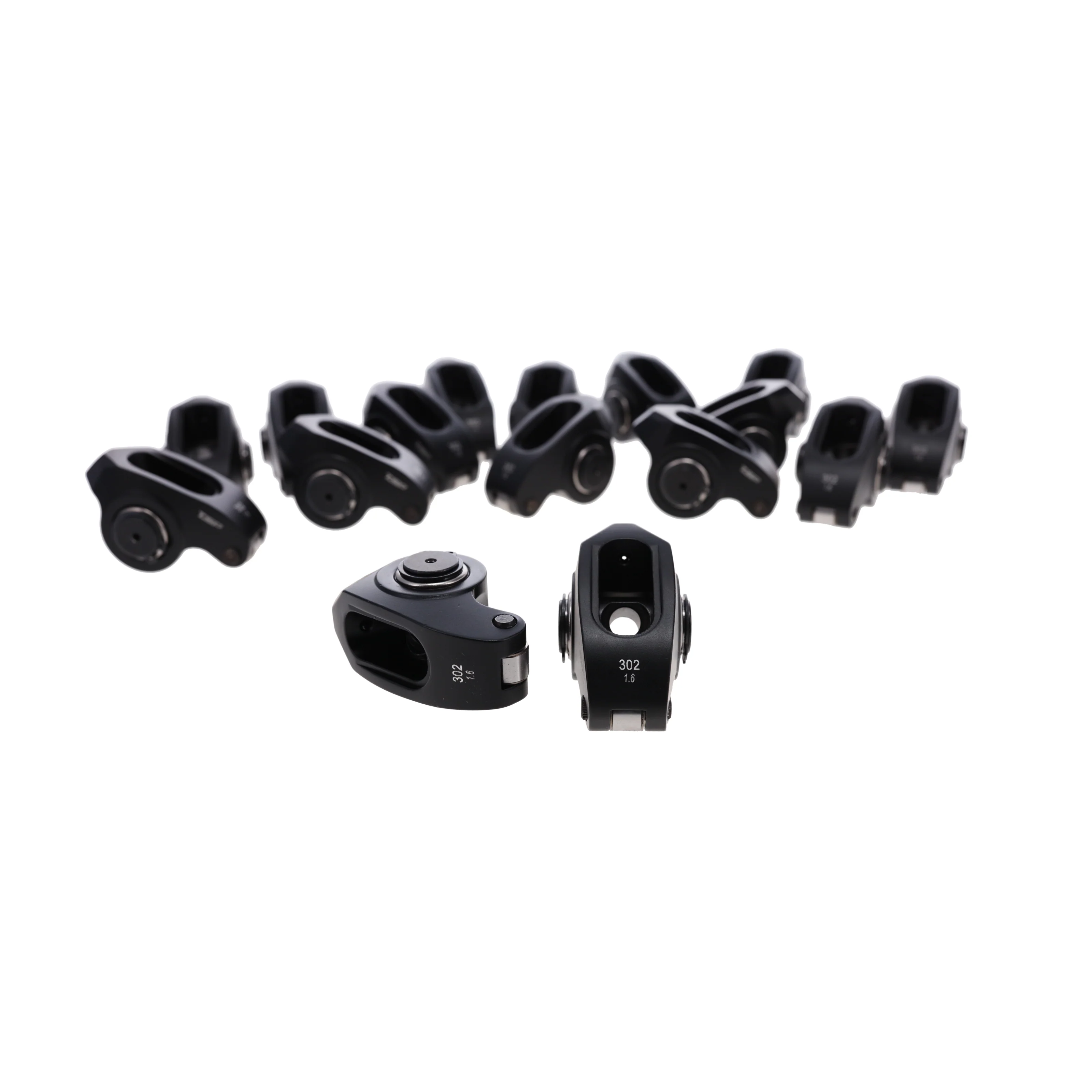 Ford Small Block Pro Series 2024 Aluminum 1.6 Ratio 3/8" Needle Bearing Roller Rocker Arms - Image 3