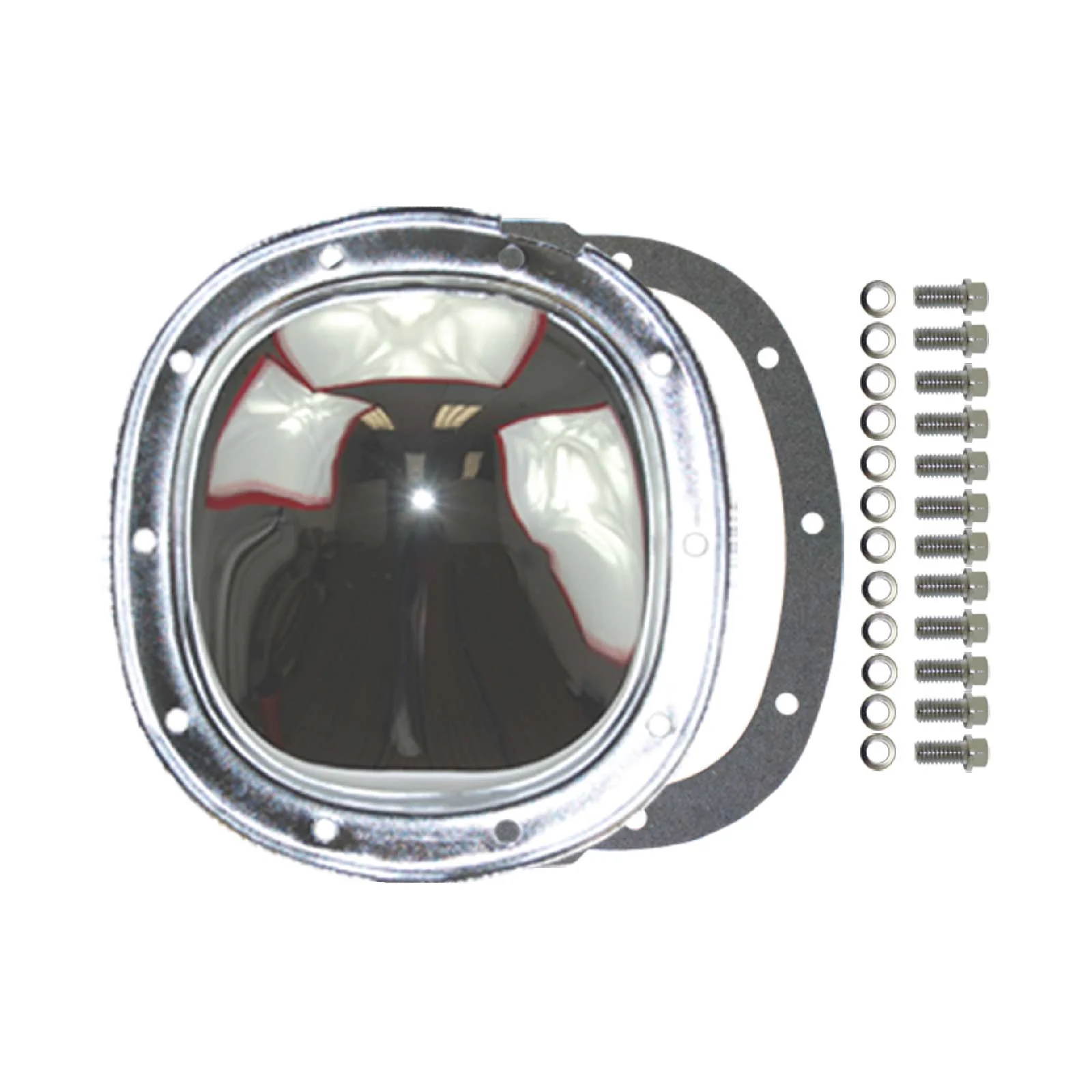 GM 7.5" & 7.625" 10-Bolt Chrome Steel Differential Cover w/ Gasket & Hardware