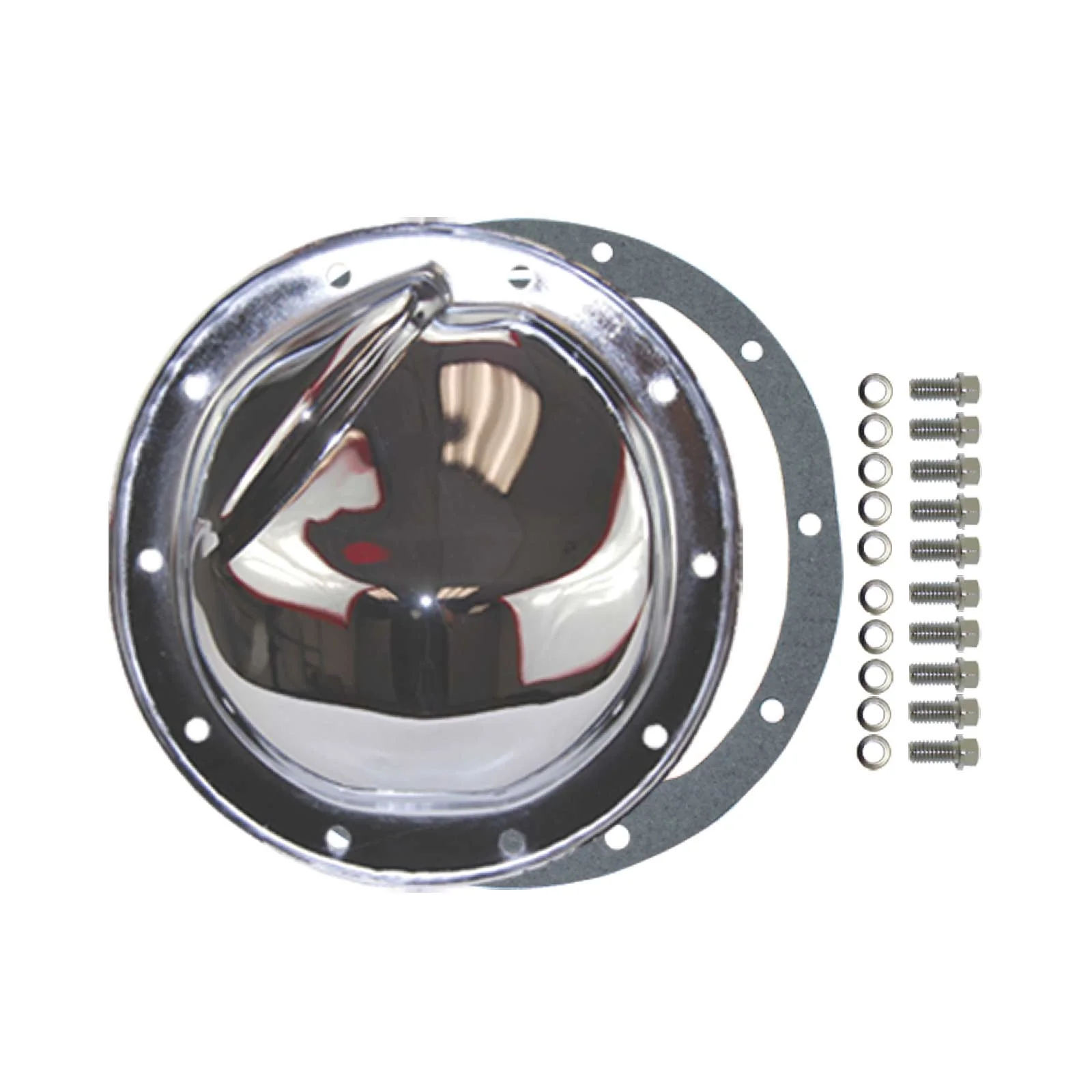 GM 8.2" & 8.5" 10-Bolt Chrome Steel Differential Cover w/ Gasket & Hardware