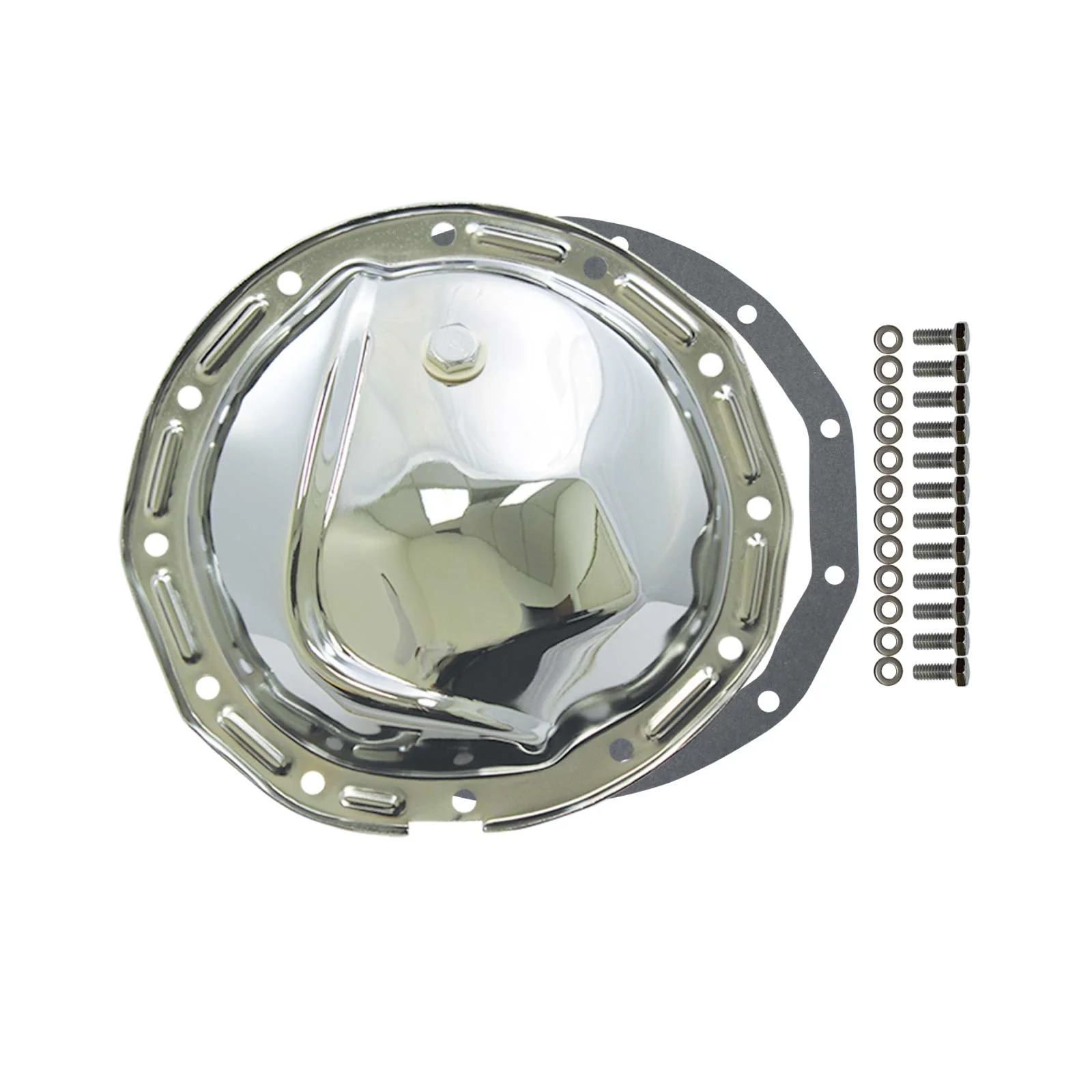 GM 8.875" 12-Bolt Chrome Steel Differential Cover w/ Gasket & Hardware