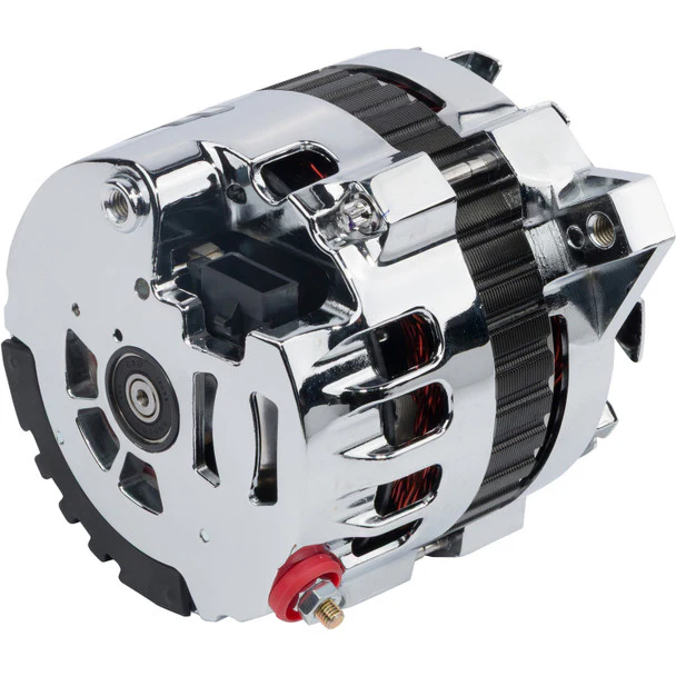 GM CS130 1 Wire Alternator 140 Amp - Chrome Plated - Image 3