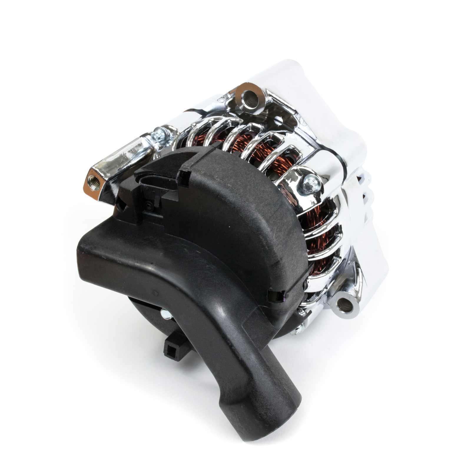GM CS130D Style High Output 180 Amp Alternator - Chrome - Image 3