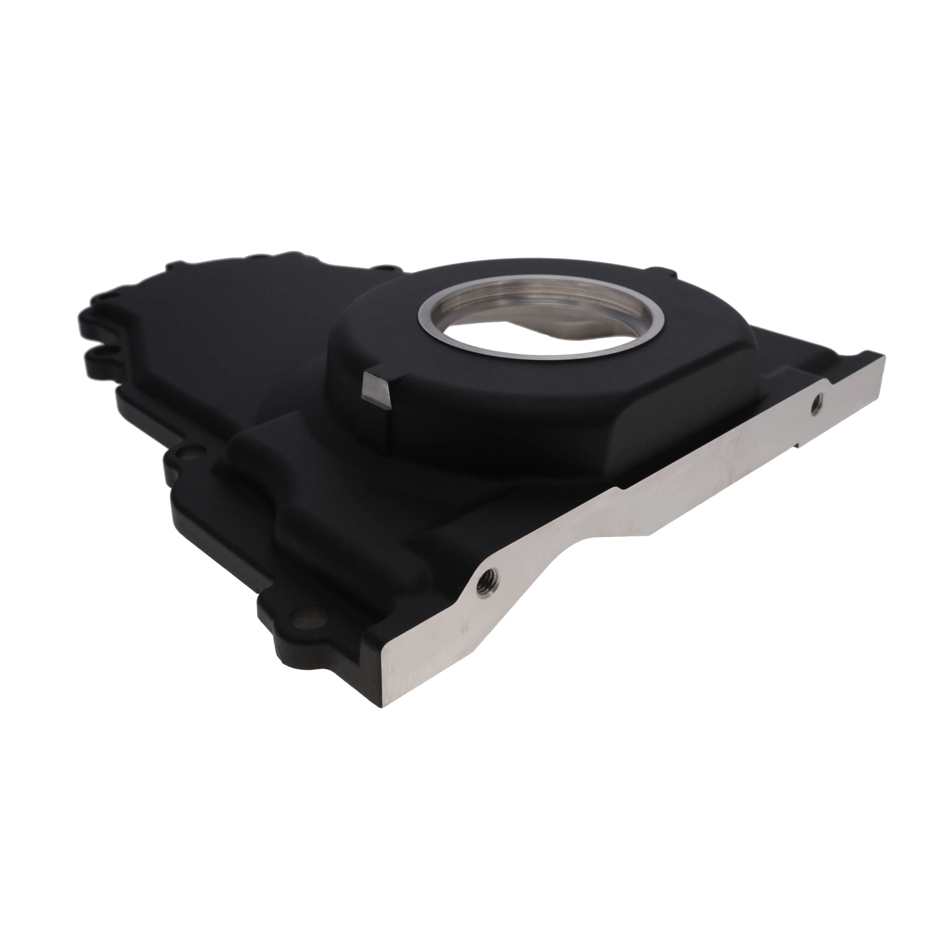 GM LS1/LS6 Black Aluminum One-piece Timing Cover w/ Hardware - Image 3