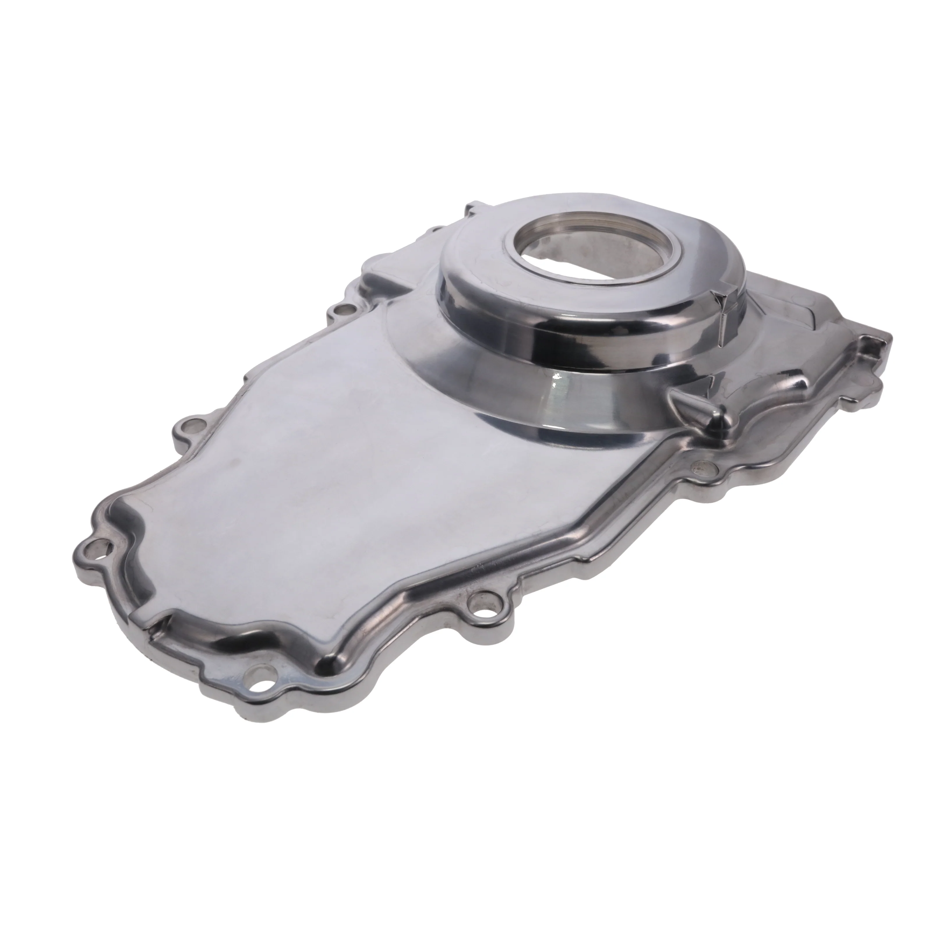 GM LS1/LS6 Polished Aluminum One-piece Timing Cover w/ Hardware - Image 2