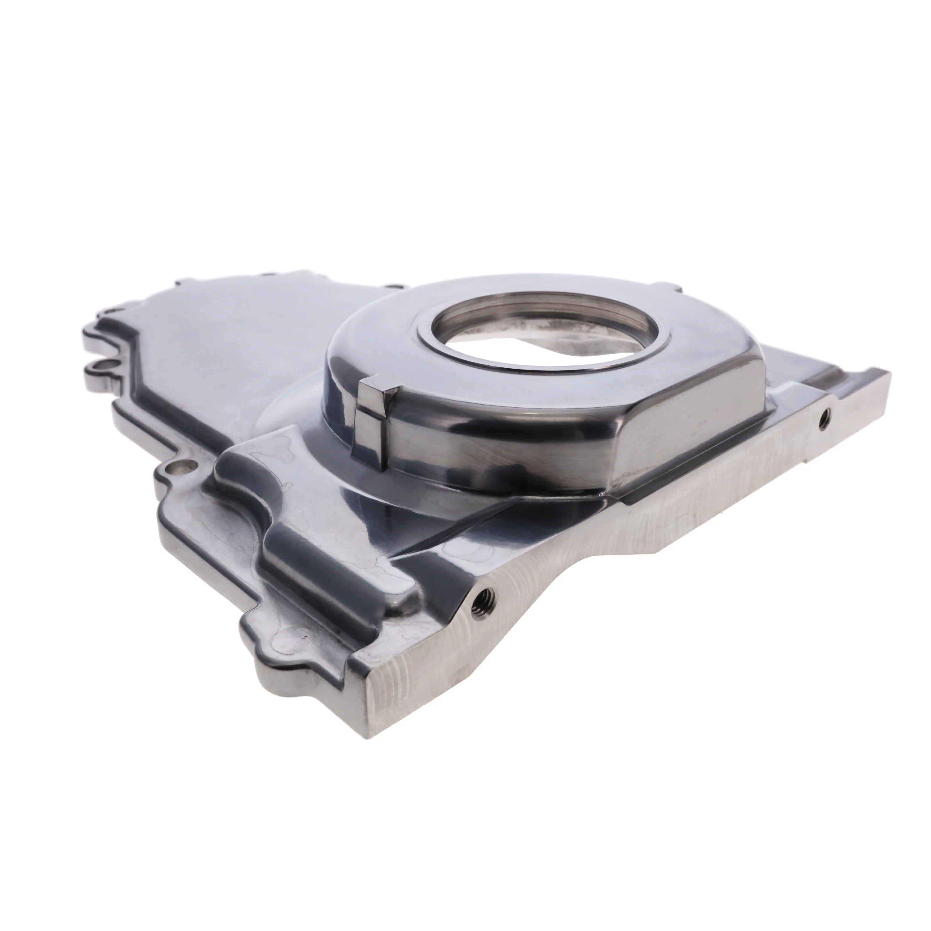 GM LS1/LS6 Polished Aluminum One-piece Timing Cover w/ Hardware - Image 3