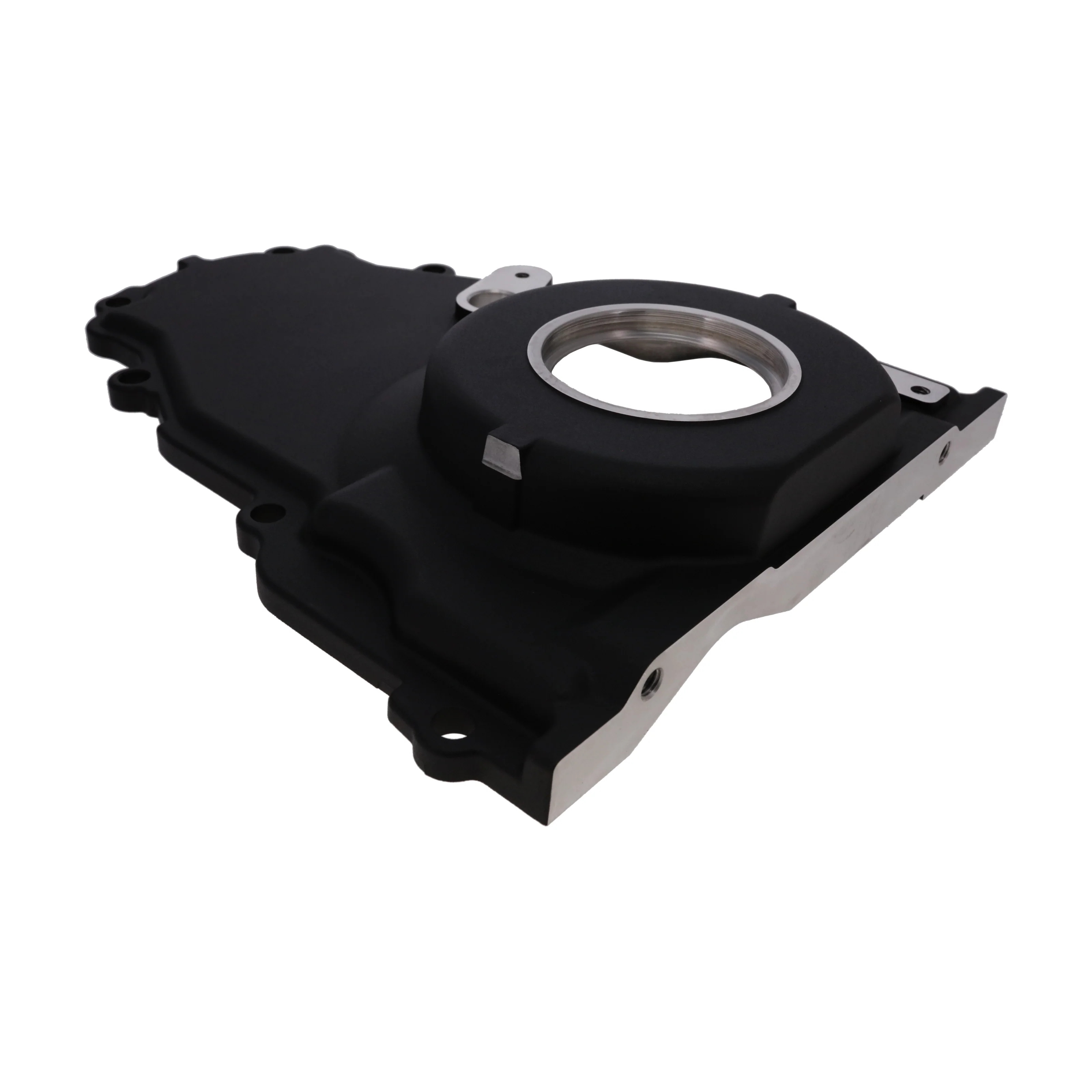 GM LS2/LS3 Black Aluminum One-piece Timing Cover w/ Gasket & Crank Seal & Hardware - Image 3