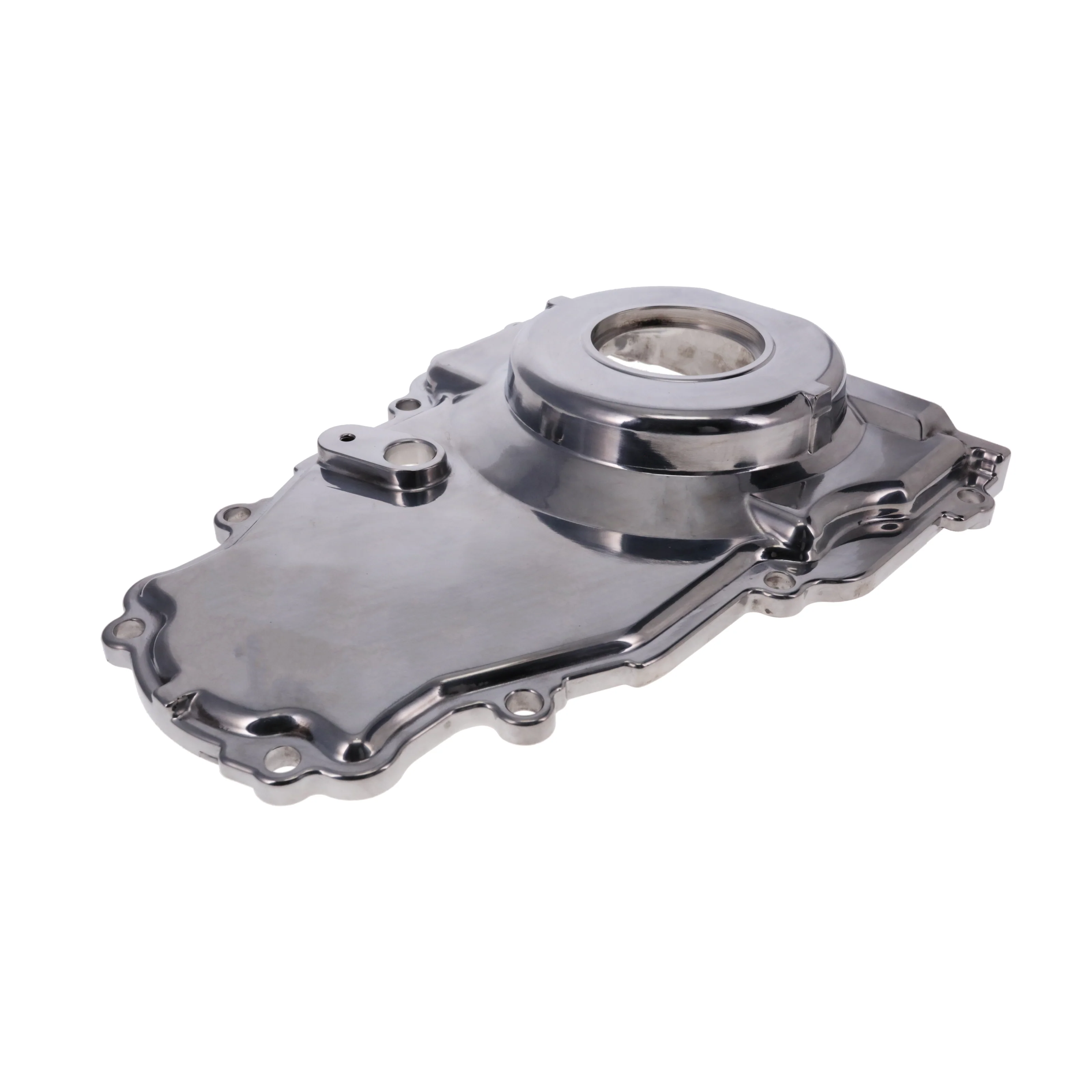 GM LS2/LS3 Polished Aluminum One-piece Timing Cover w/ Gasket & Crank Seal & Hardware - Image 2