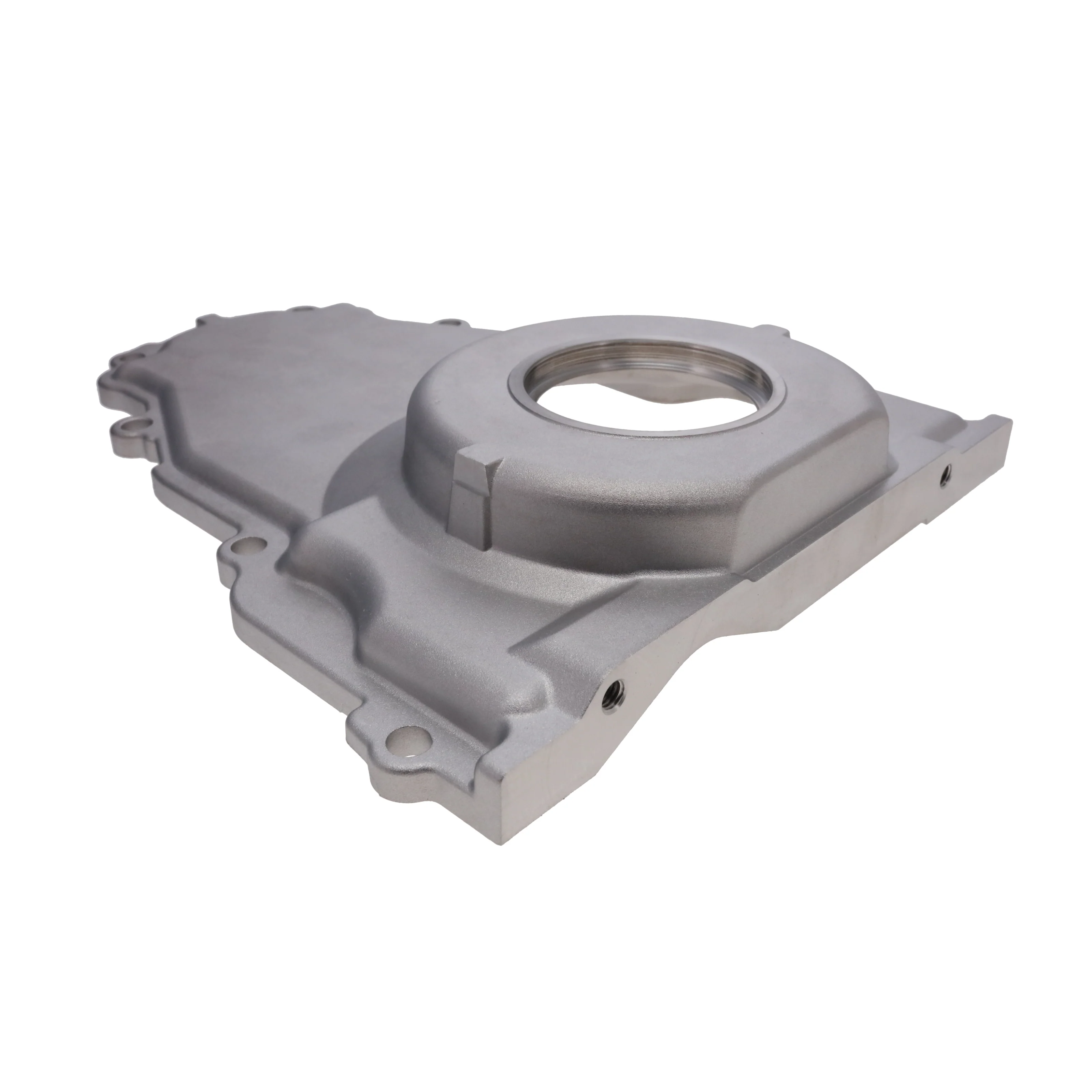 GM LS1/LS6 Satin Aluminum One-piece Timing Cover w/ Gasket & Crank Seal & Hardware - Image 3