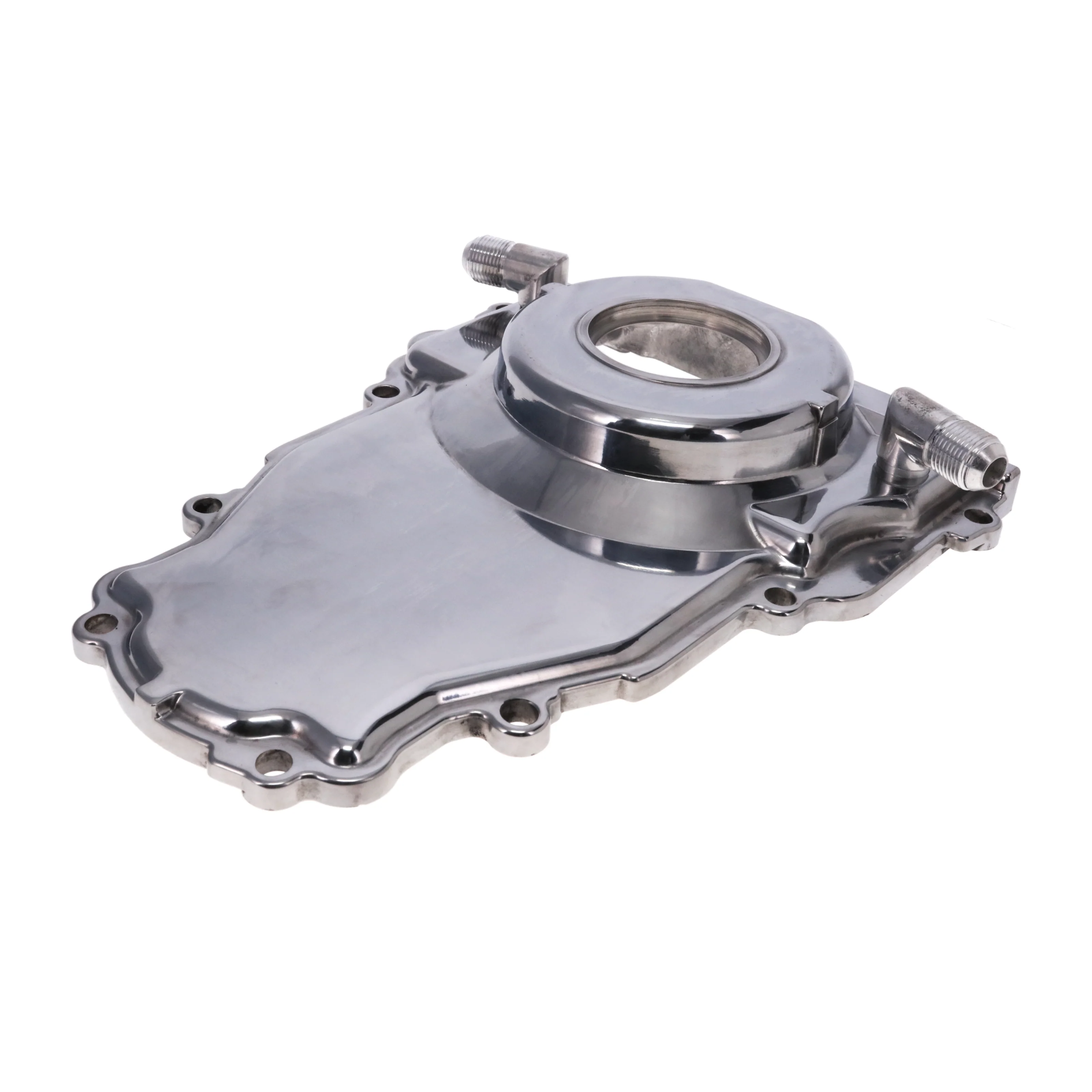 GM LS1/LS6 Polished Aluminum One-piece Timing Cover w/ Gasket & Crank Seal & Hardware - Image 2