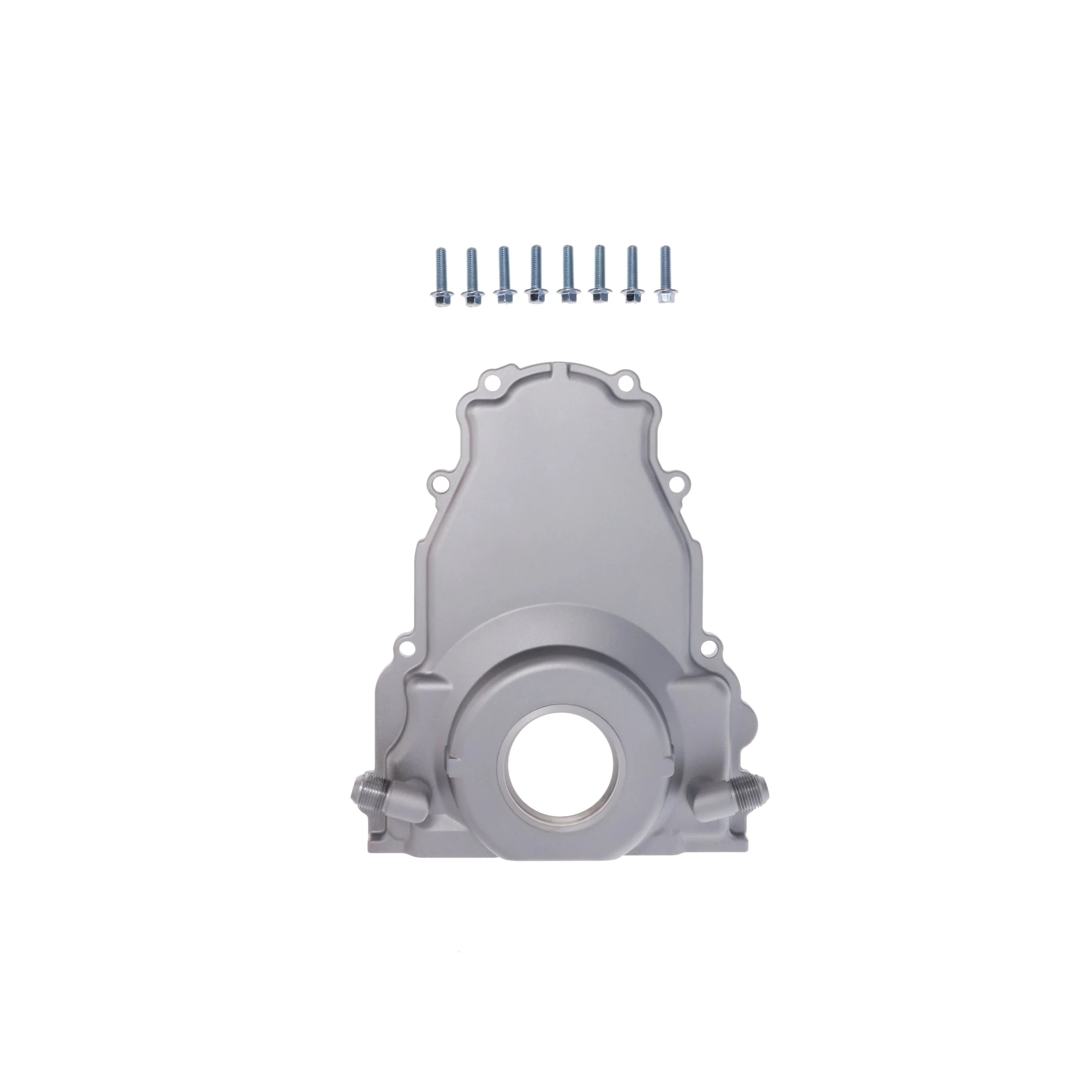 GM LS1/LS6 Satin Aluminum One-piece Timing Cover w/ Hardware
