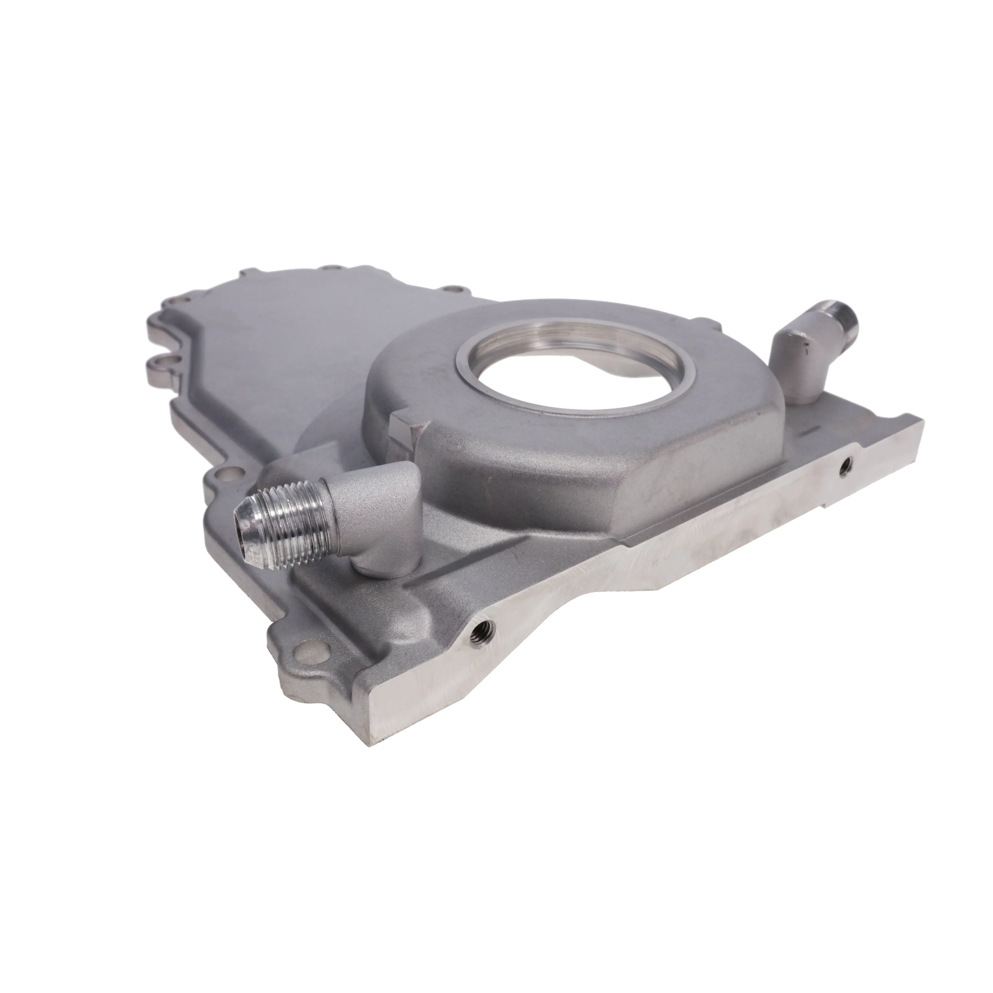GM LS1/LS6 Satin Aluminum One-piece Timing Cover w/ Hardware - Image 3