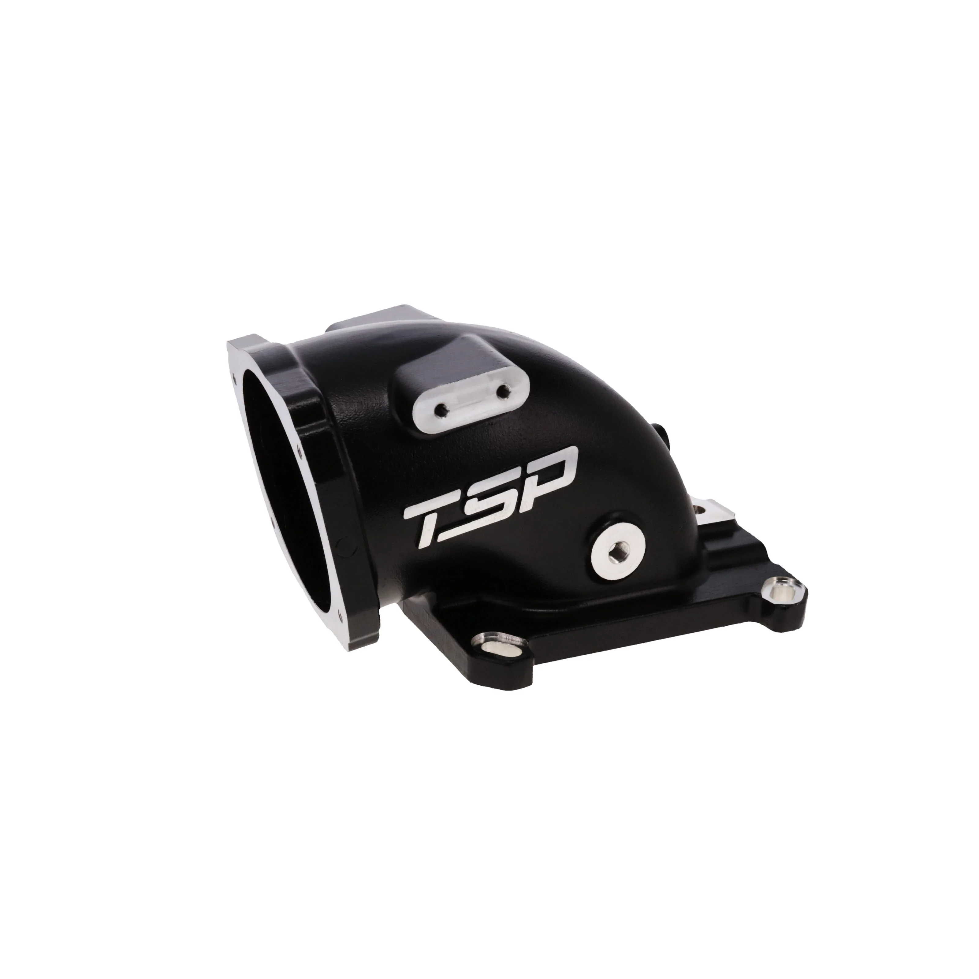 GM LS 104mm Cast Aluminum Throttle Body Elbow with 4150 Flange - Black