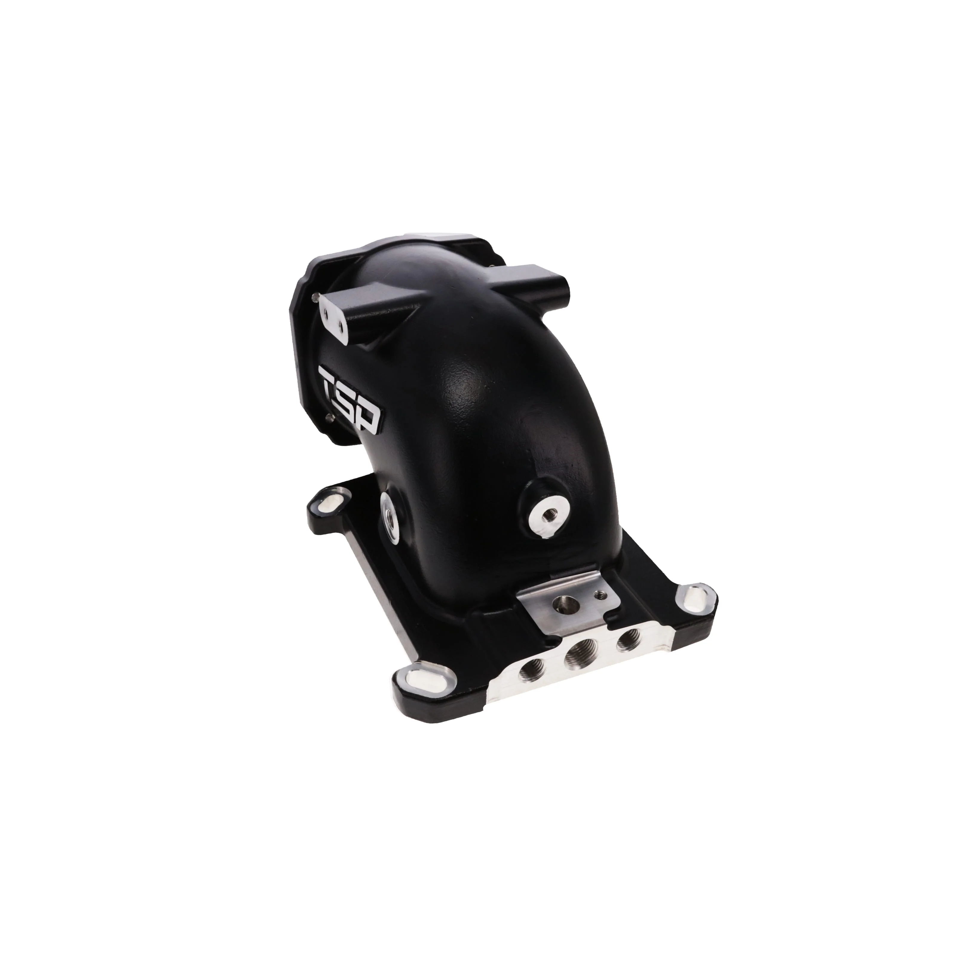 GM LS 104mm Cast Aluminum Throttle Body Elbow with 4150 Flange - Black - Image 2