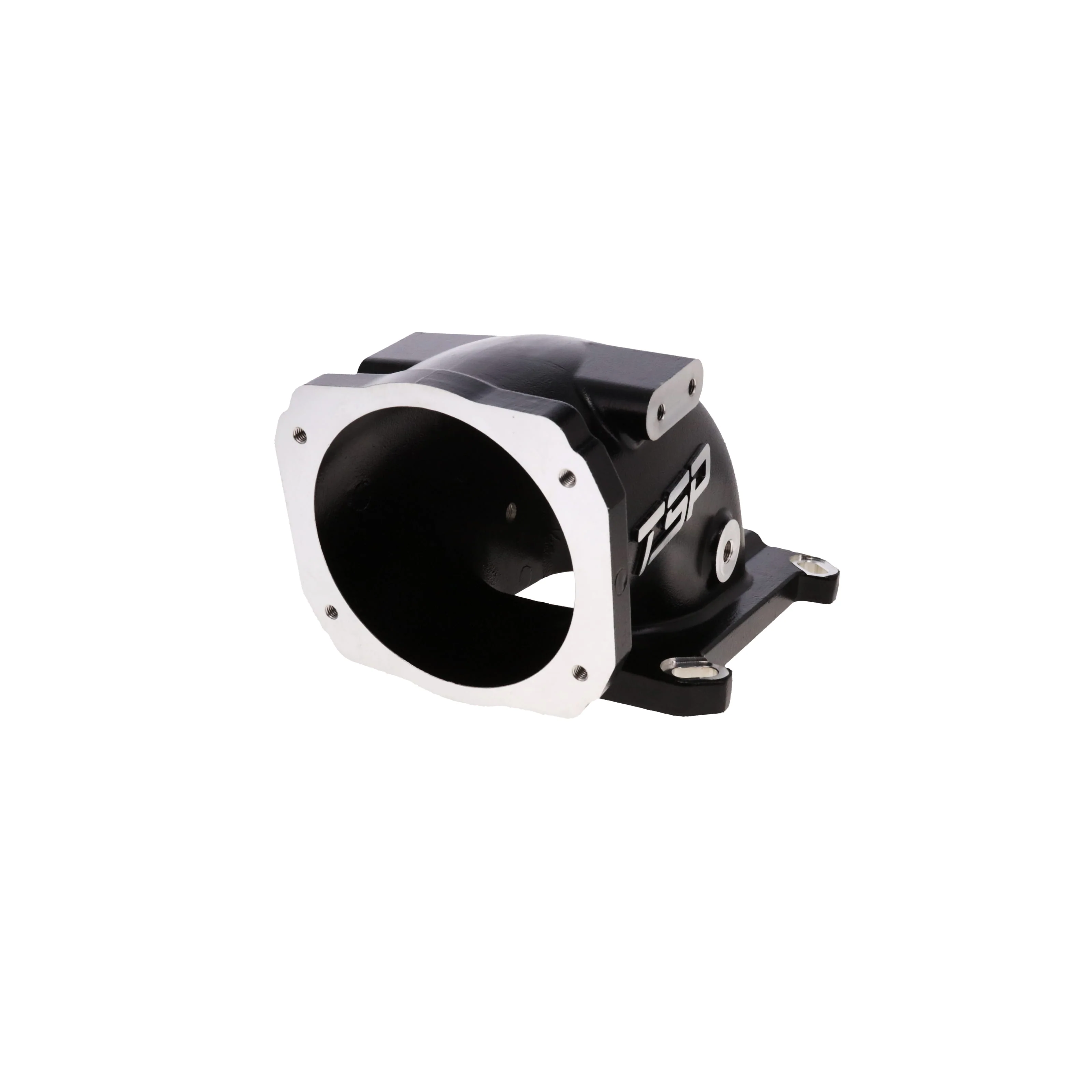 GM LS 104mm Cast Aluminum Throttle Body Elbow with 4150 Flange - Black - Image 3