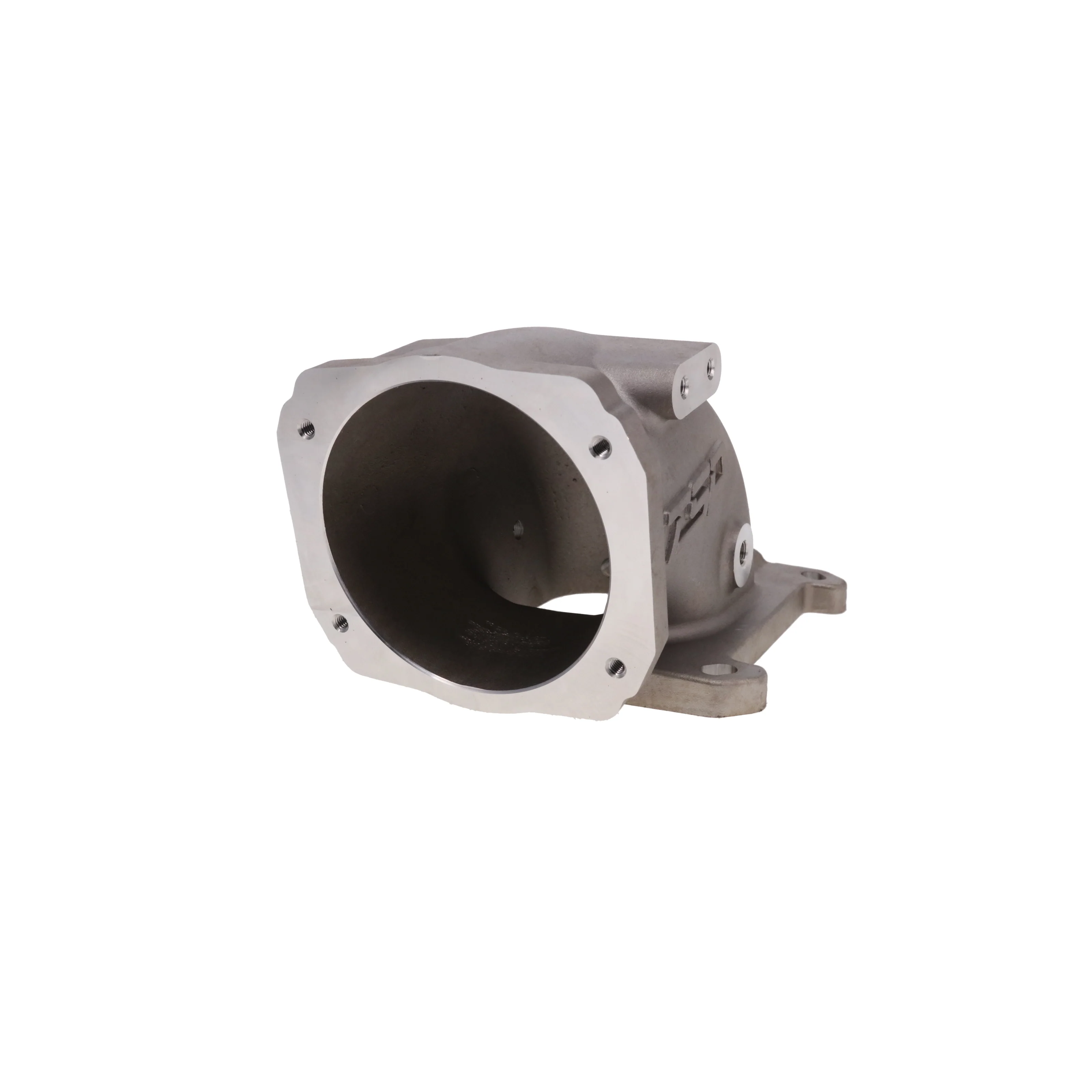 GM LS 104mm Cast Aluminum Throttle Body Elbow with 4150 Flange - Satin - Image 3
