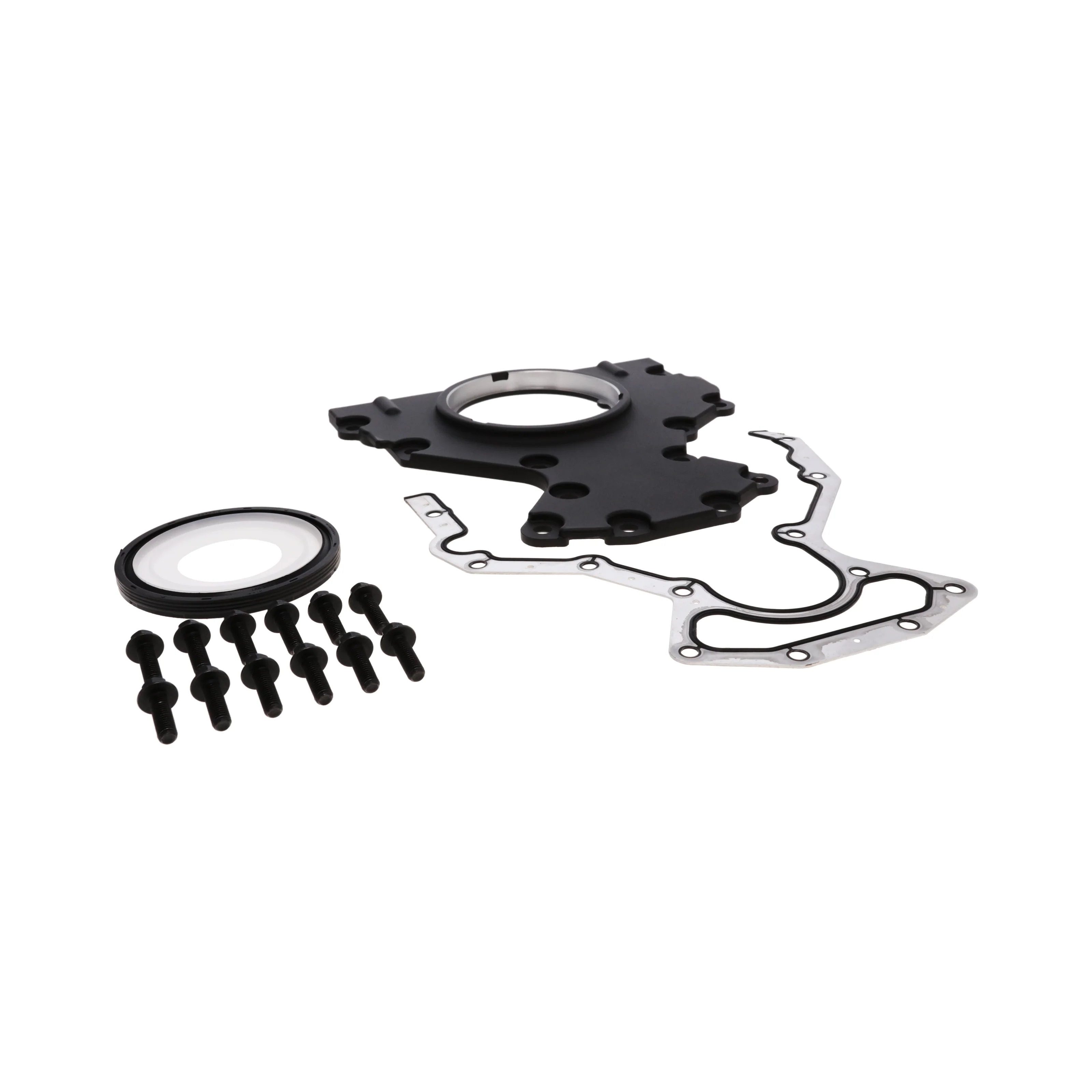 GM LS Aluminum Rear Main Seal Housing - Black - Image 2
