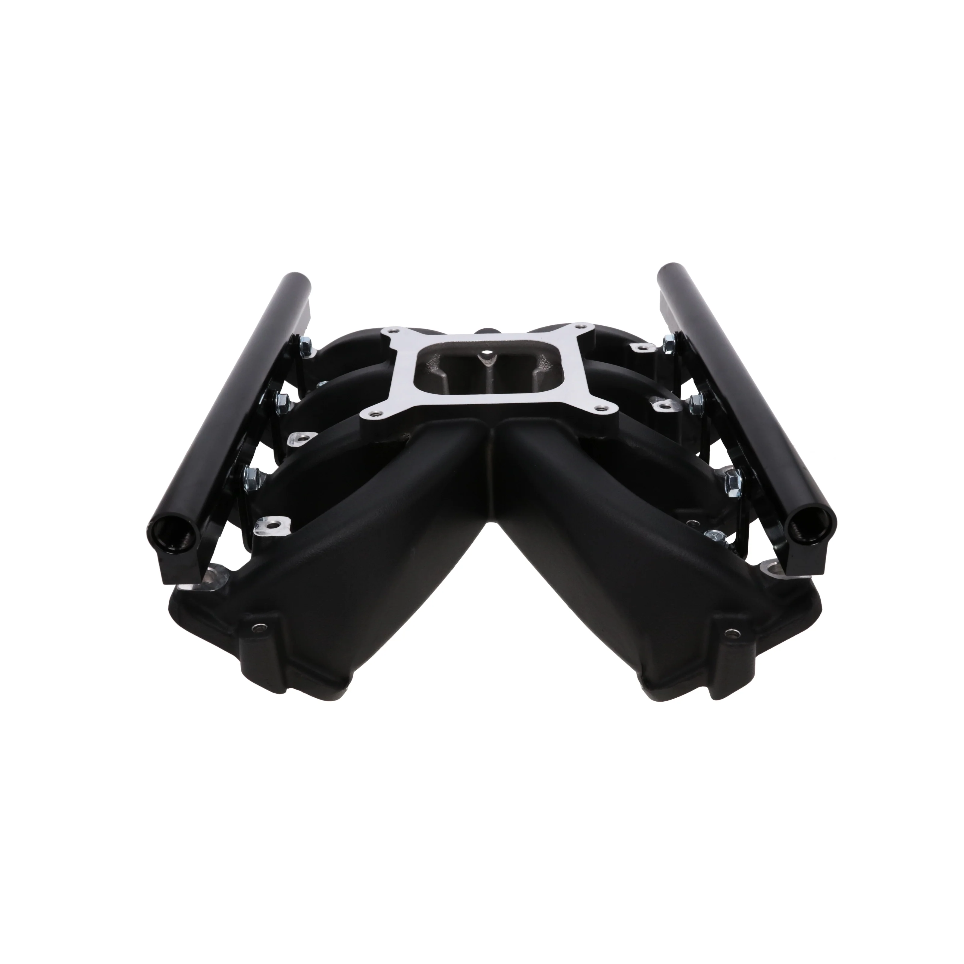 GM LS Cathedral Port EFI Single Plane Aluminum Intake Manifold - Black - Image 2