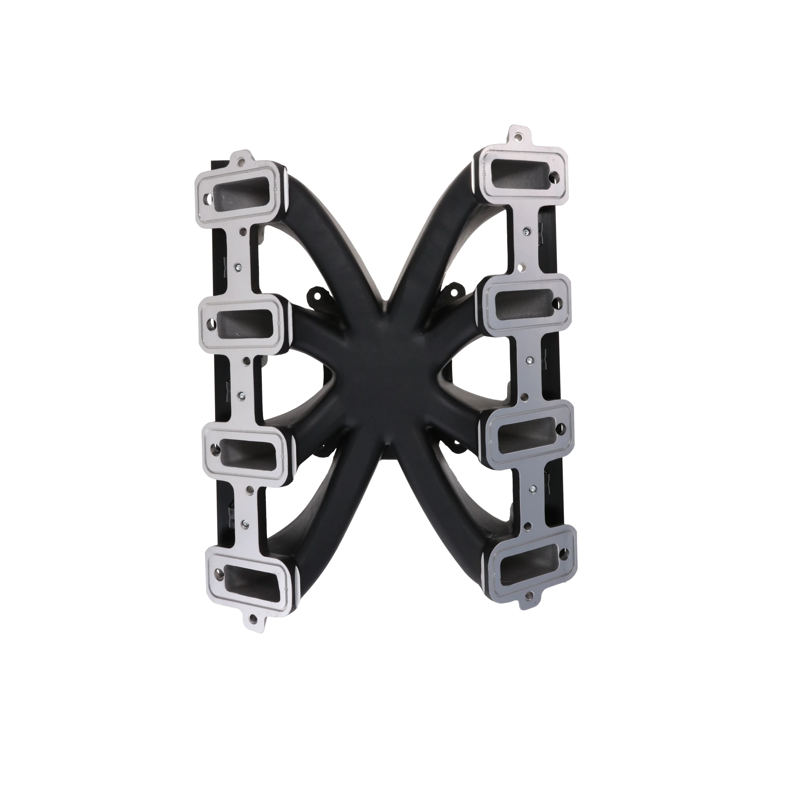GM LS Cathedral Port EFI Single Plane Aluminum Intake Manifold - Black - Image 4