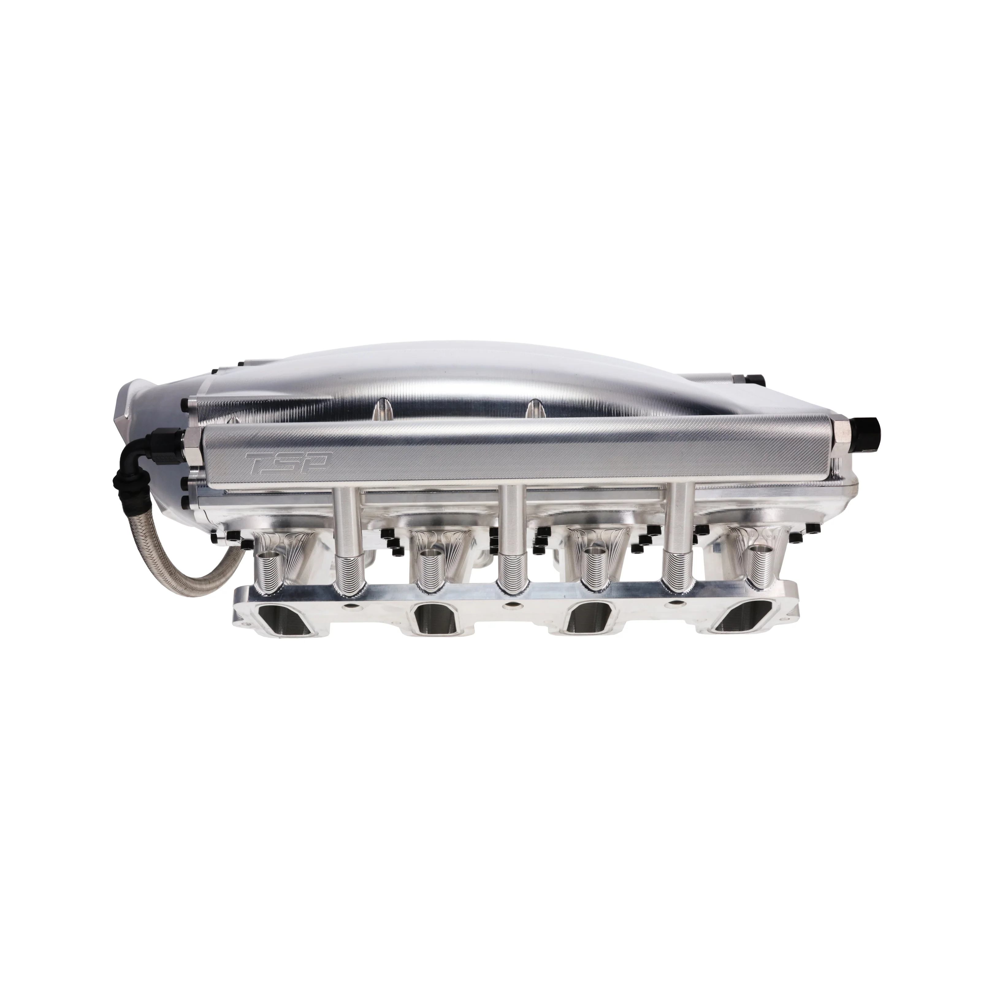 GM LS Cathedral Port V Series Billet Aluminum Low-Rise Intake Manifold - Natural - Image 5