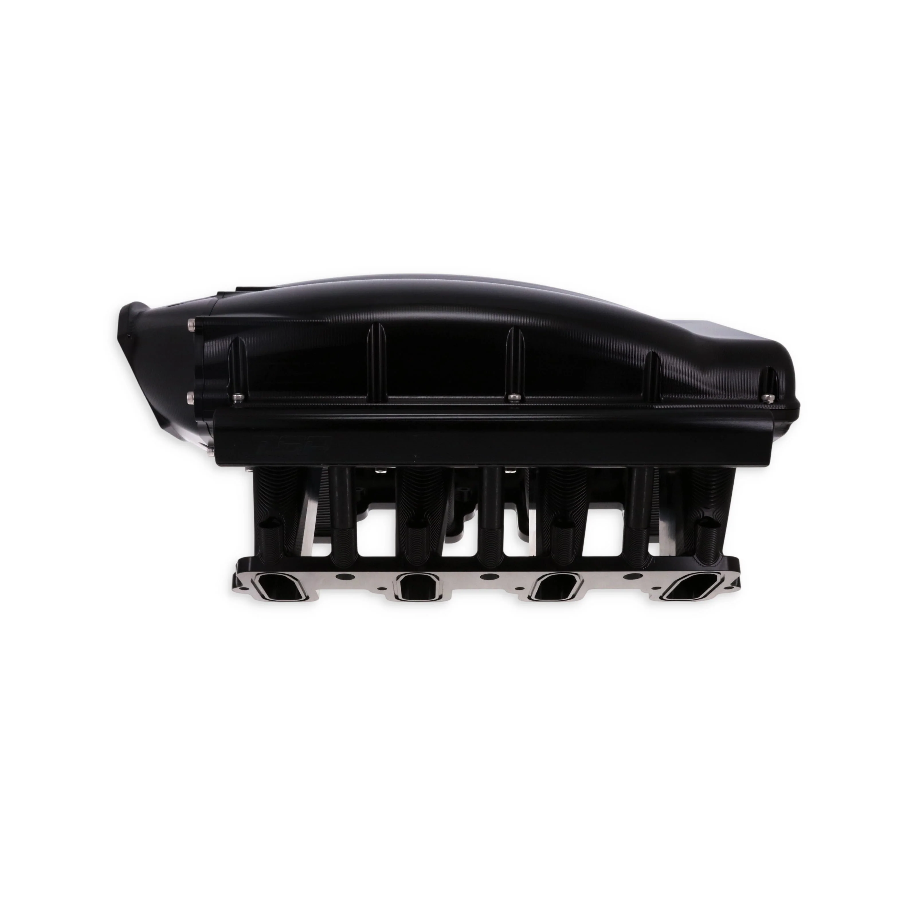 GM LS Cathedral Port V Series Billet Aluminum Mid-Rise Intake Manifold - Black - Image 6