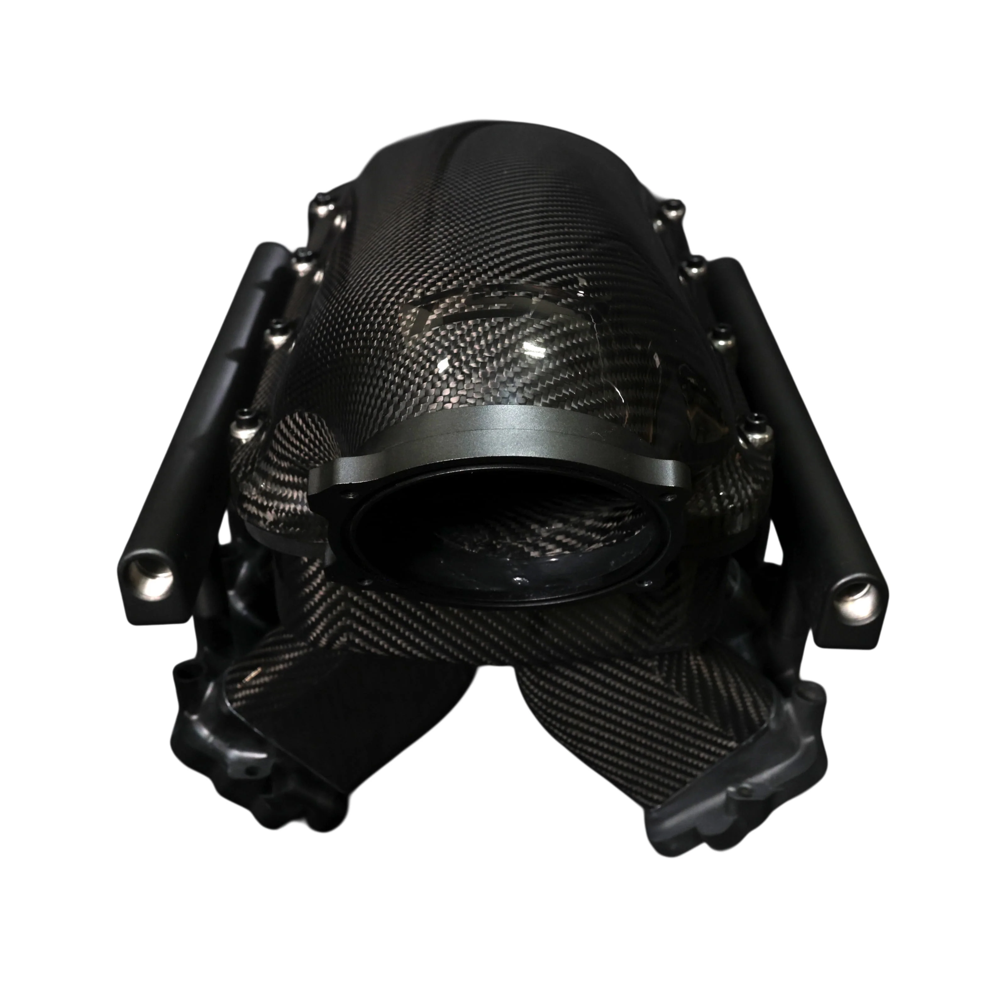 GM LS Gen III Cathedral Port Carbon Fiber Hi-Rise Intake Manifold - Image 2