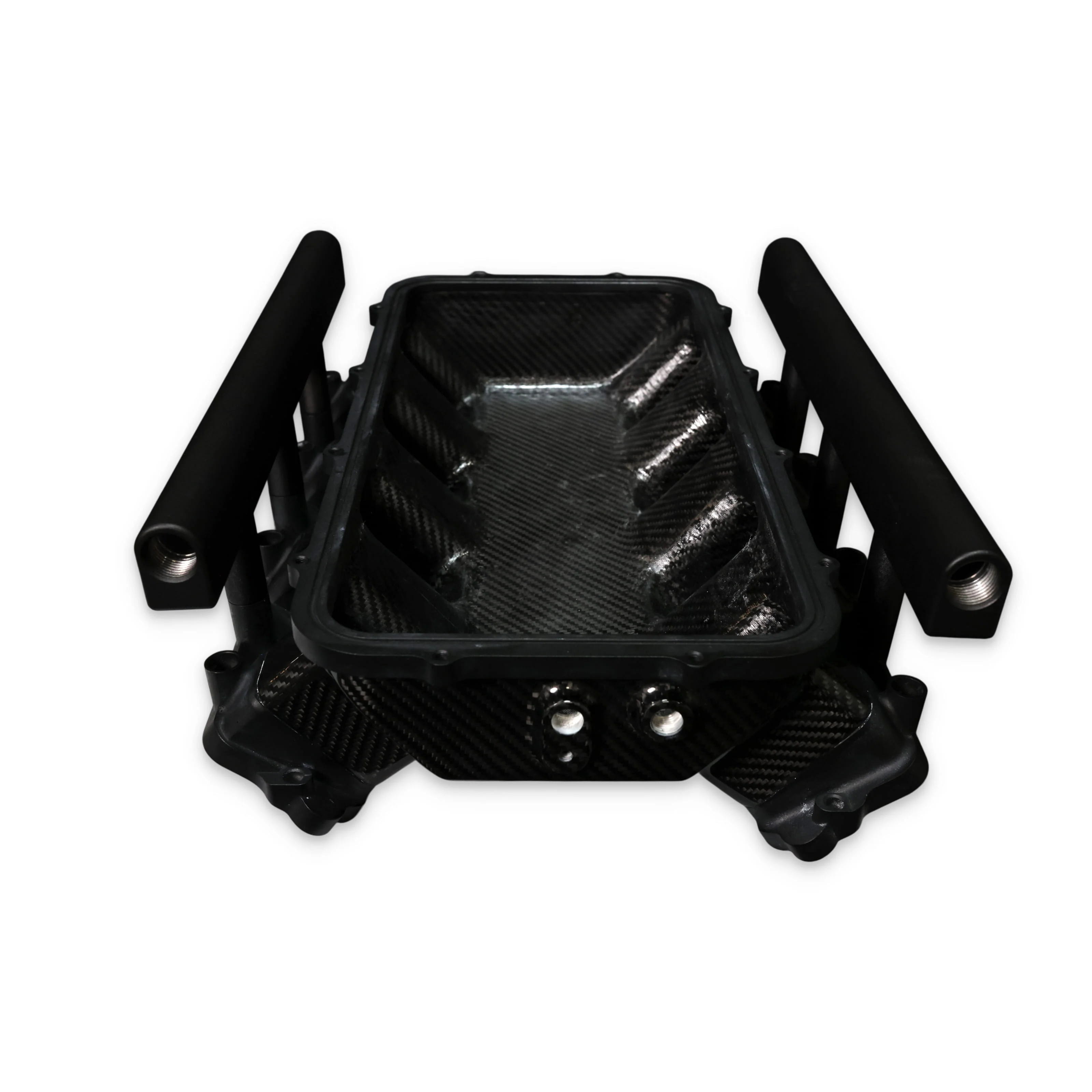GM LS Gen IV Rectangle Port Carbon Fiber Low-Rise Intake Manifold - Image 5