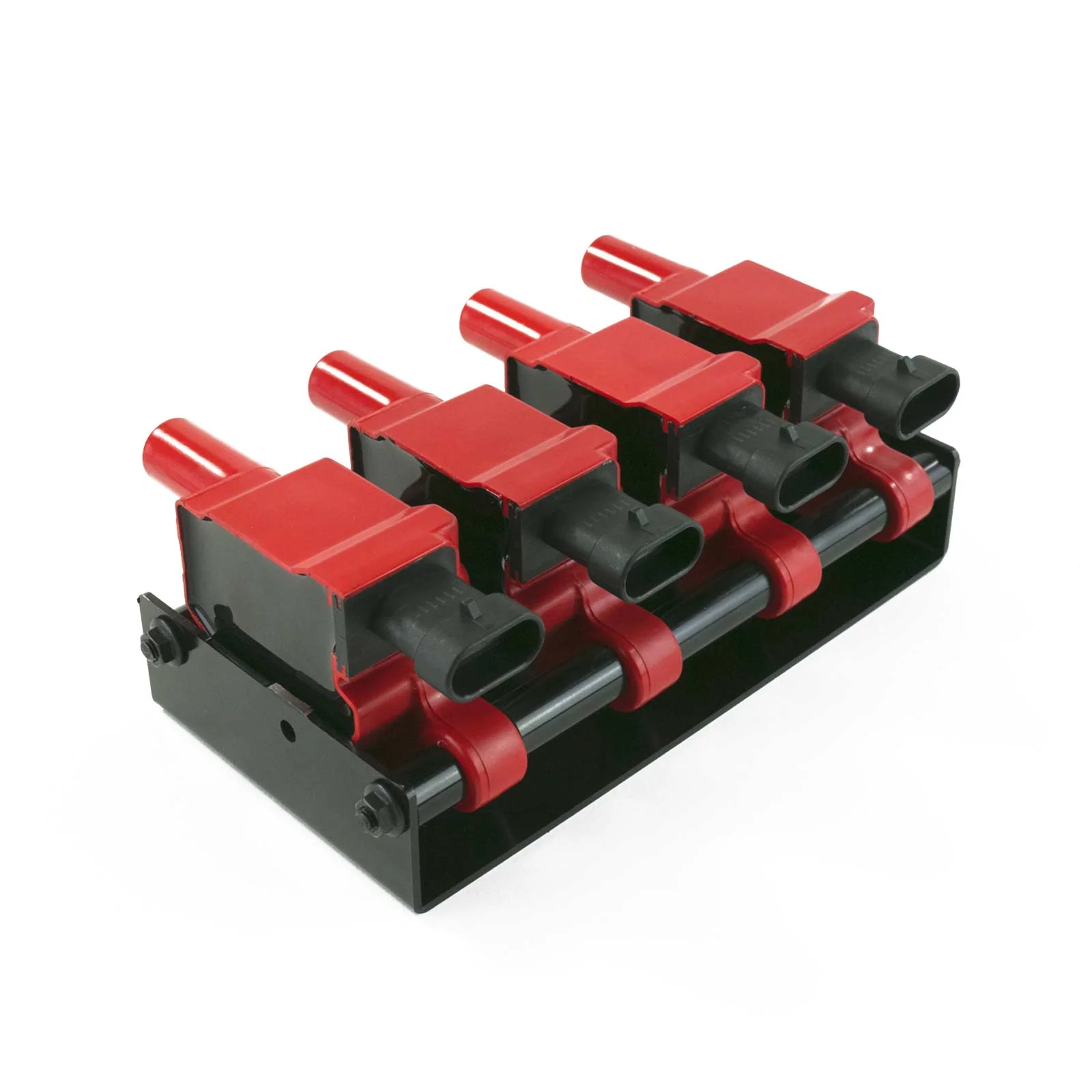 GM LS High Performance Ignition Coils with Relocation Brackets - Black - Image 3