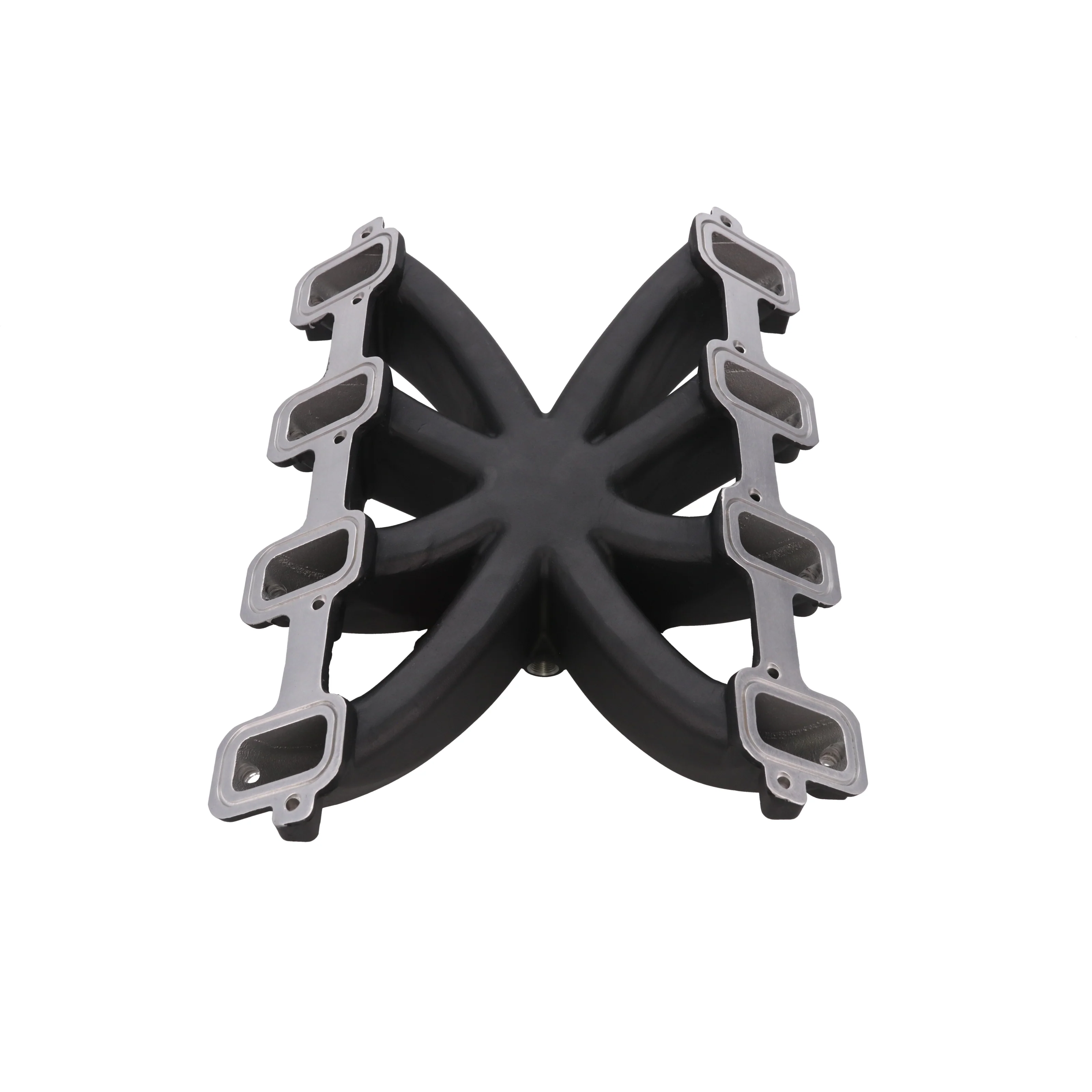 GM LS Rectangle Port EFI Single Plane Aluminum Intake Manifold - Black - Image 3