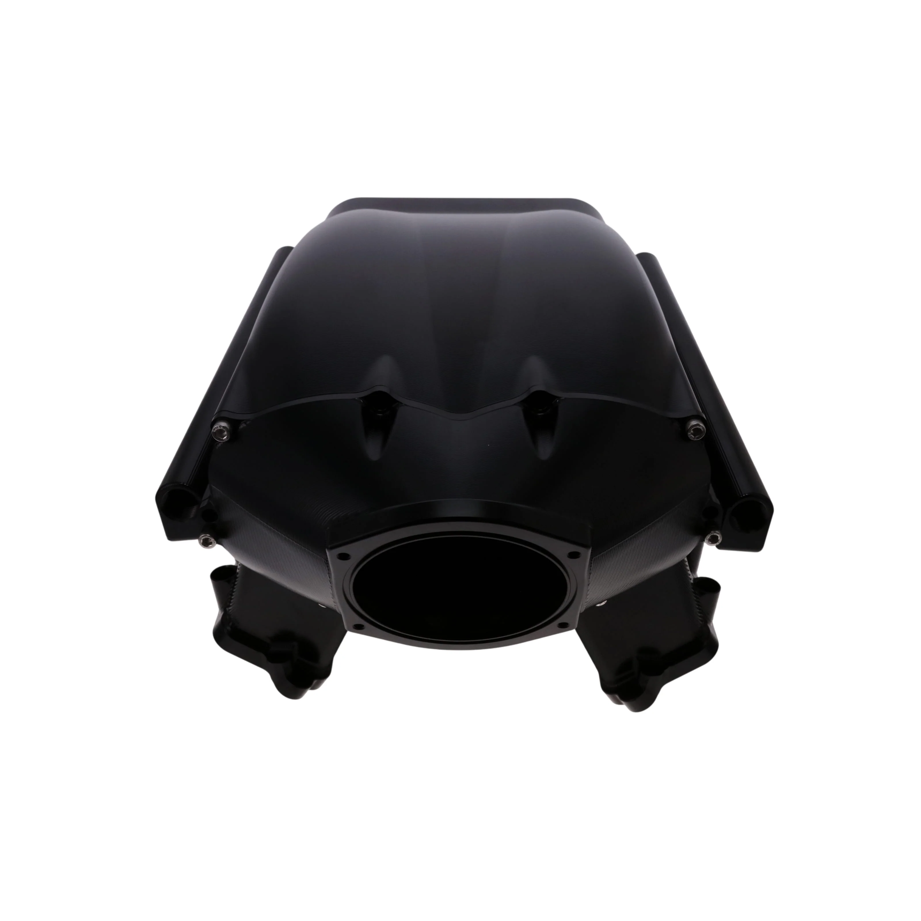 GM LS Rectangle Port V Series Billet Aluminum Hi-Rise Intake - Black - Image 3