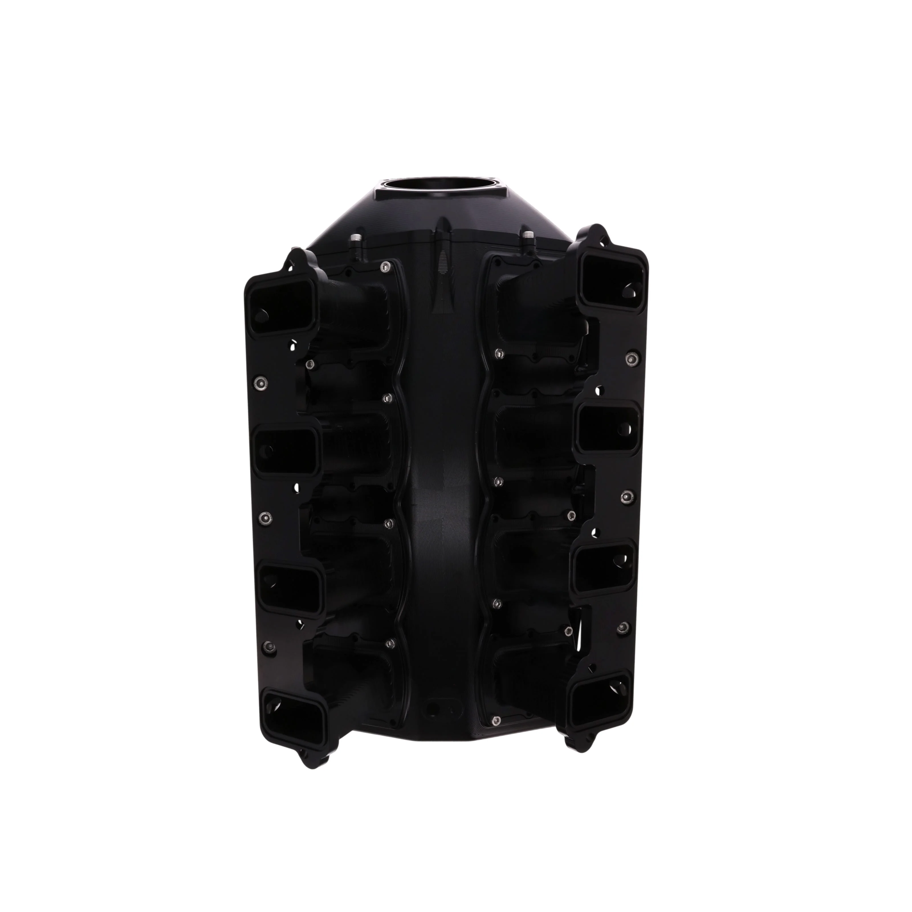 GM LS Rectangle Port V Series Billet Aluminum Hi-Rise Intake - Black - Image 5