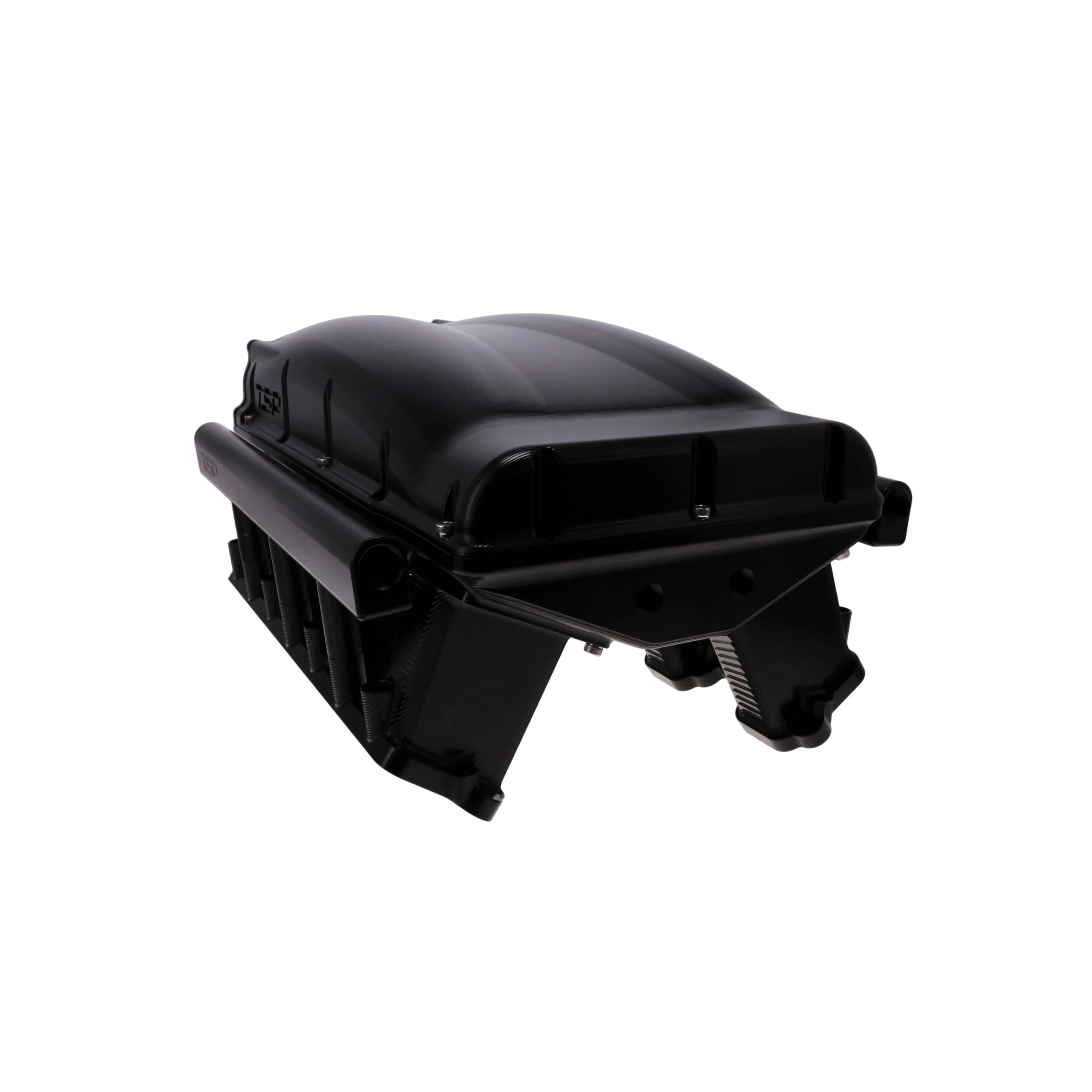 GM LS Rectangle Port V Series Billet Aluminum Hi-Rise Intake - Black - Image 6